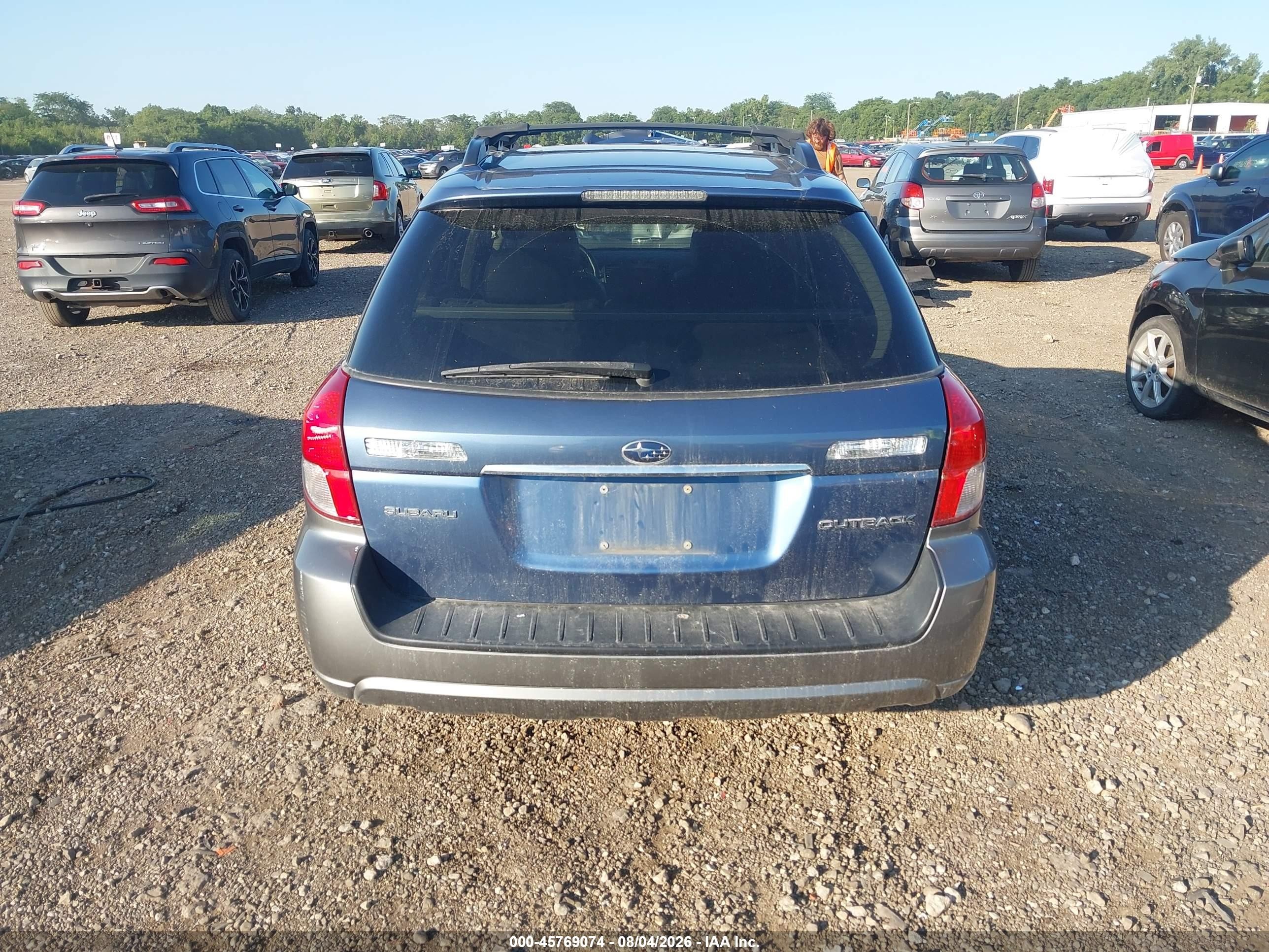 2009 Subaru Outback 2.5i Limited Blue vin: 4S4BP66C097322372