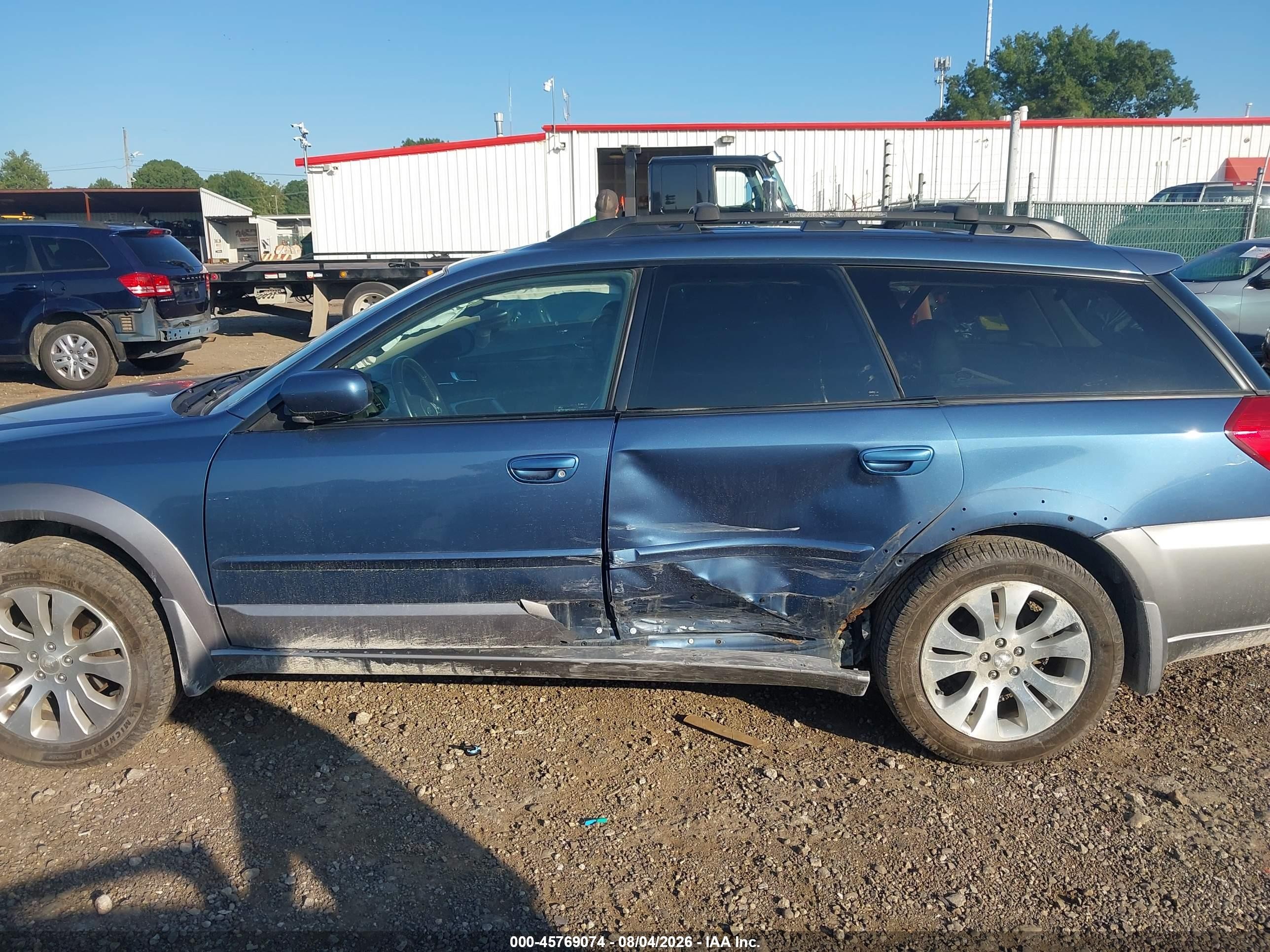 2009 Subaru Outback 2.5i Limited Blue vin: 4S4BP66C097322372