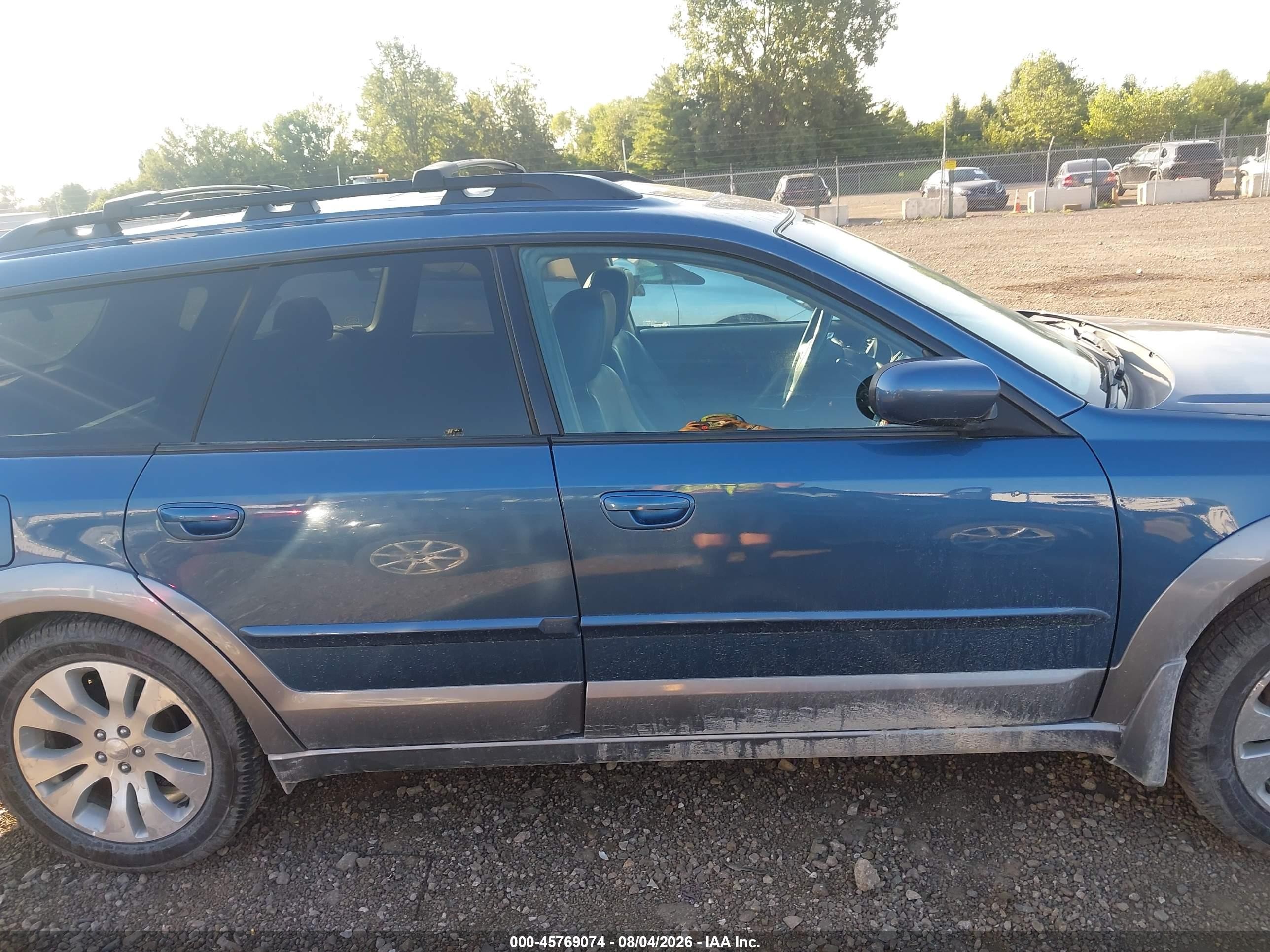 2009 Subaru Outback 2.5i Limited Blue vin: 4S4BP66C097322372
