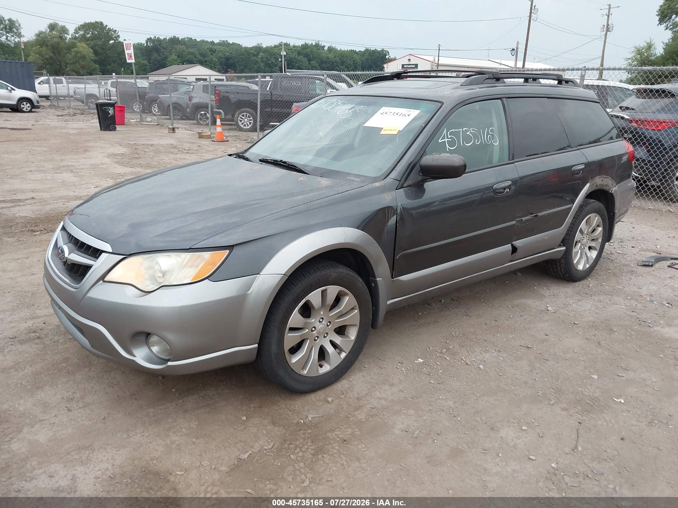 2009 Subaru Outback 2.5i Limited Gray vin: 4S4BP66C097340600