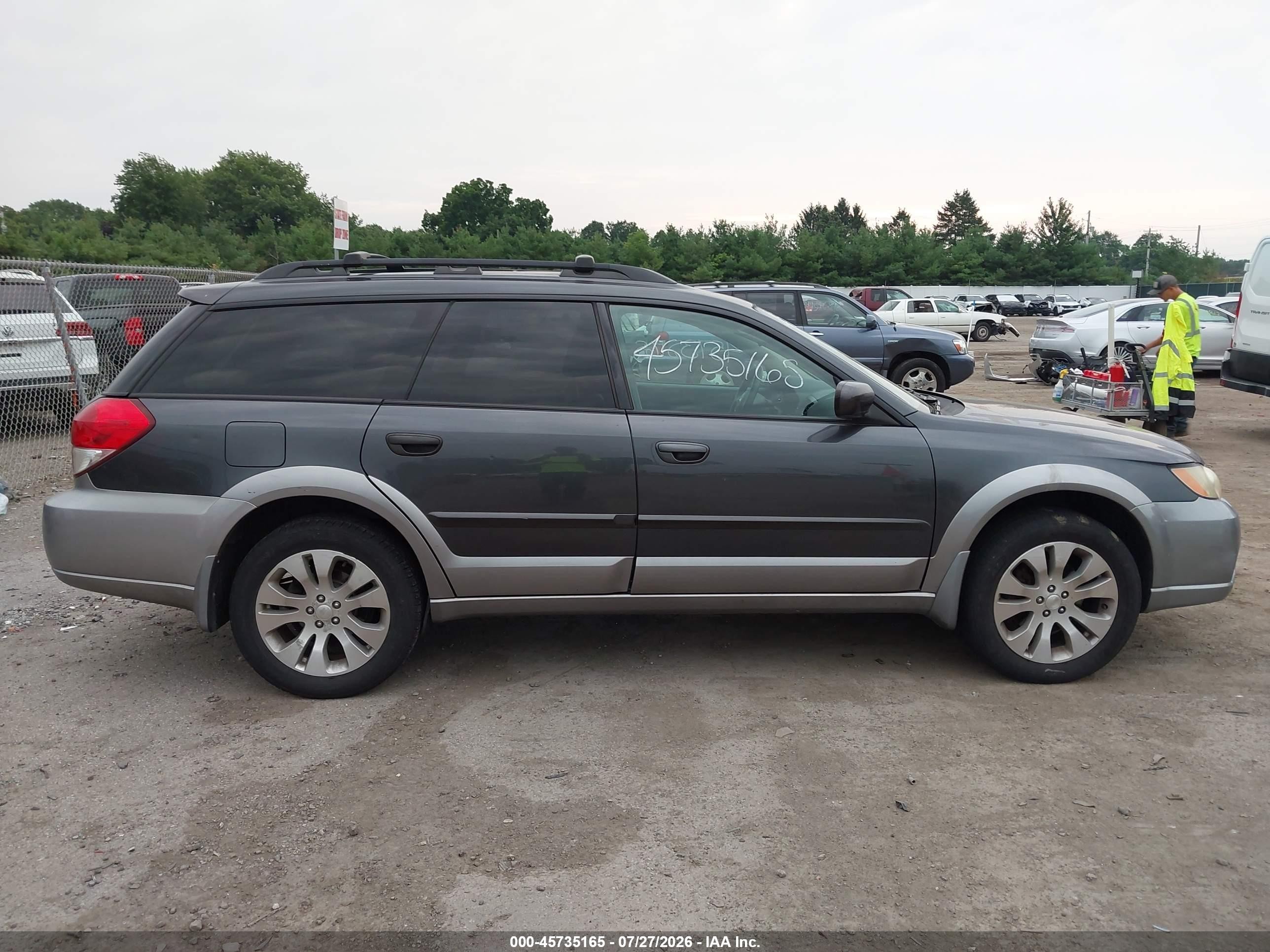 2009 Subaru Outback 2.5i Limited Gray vin: 4S4BP66C097340600