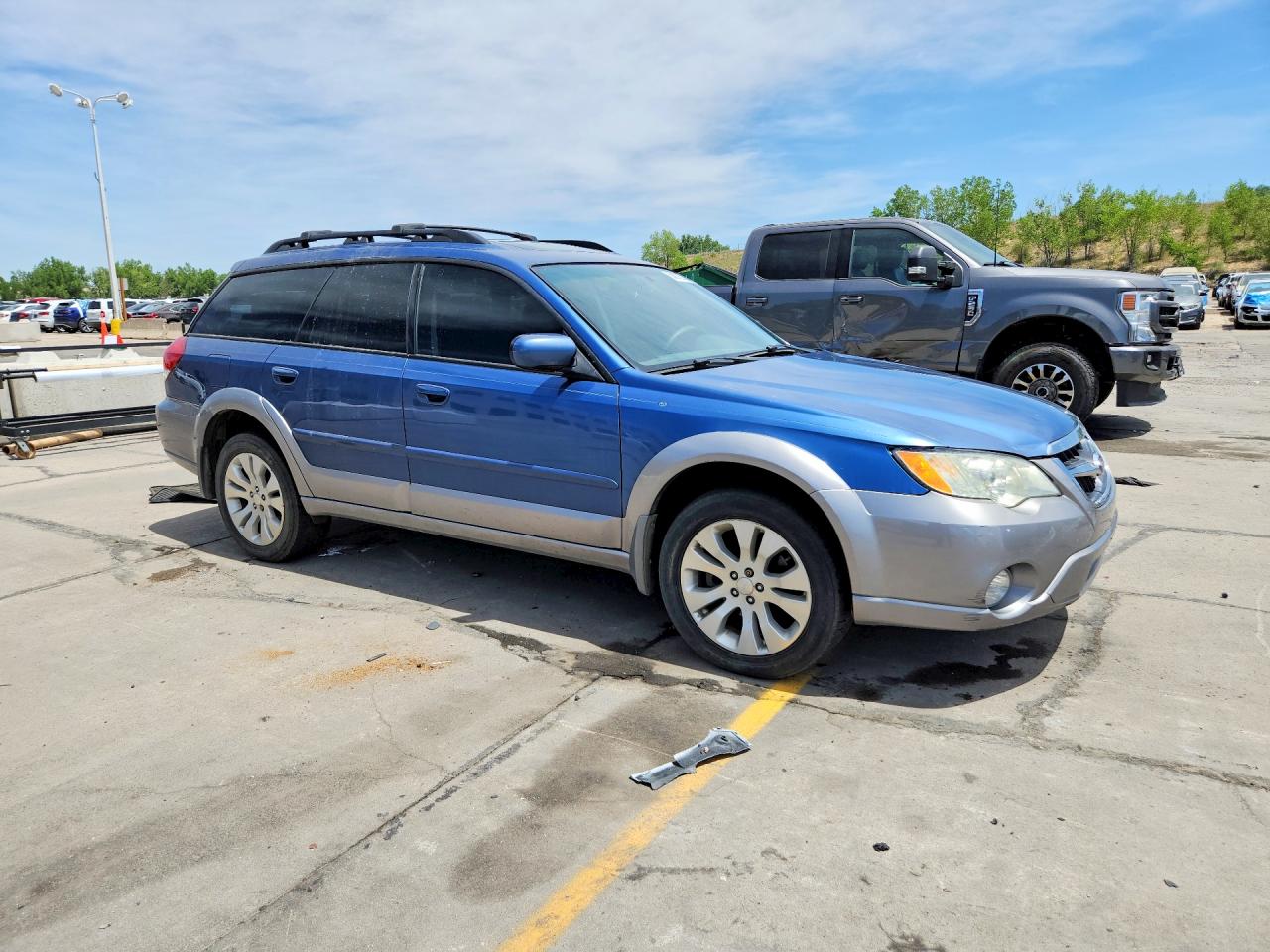 2009 Subaru Outback 2.5i Limited Blue vin: 4S4BP66C197310313