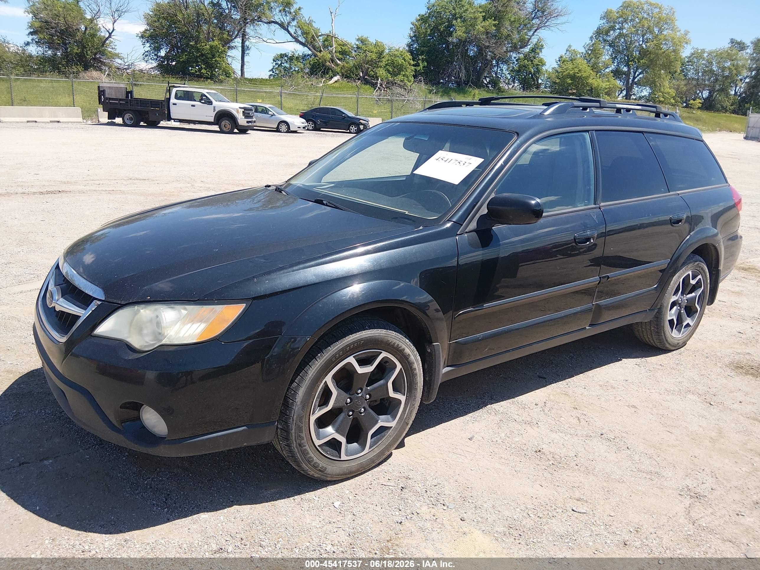 2009 Subaru Outback 2.5i Limited Black vin: 4S4BP66C397325489