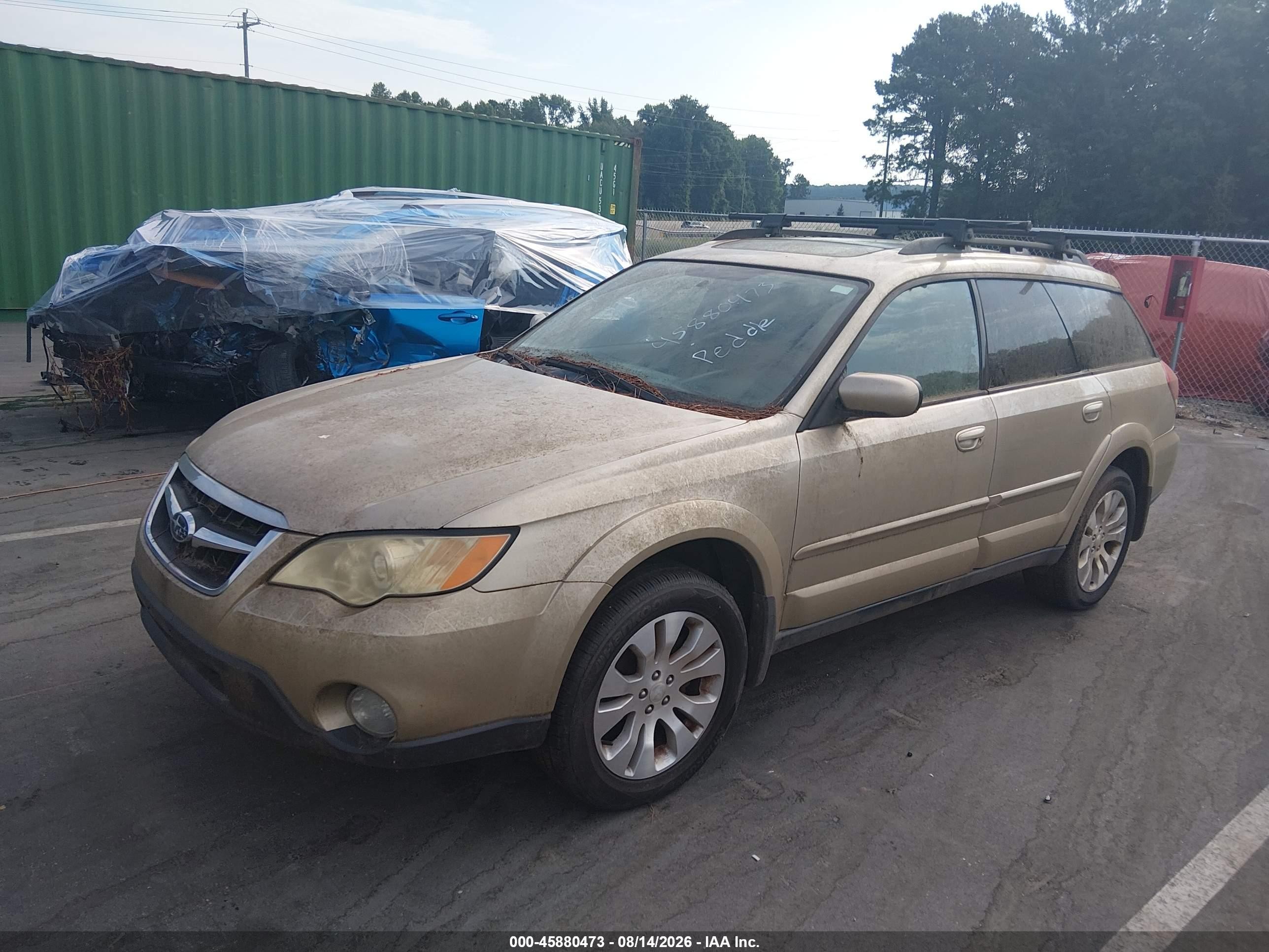 2009 Subaru Outback 2.5i Limited Золотой vin: 4S4BP66C497310306