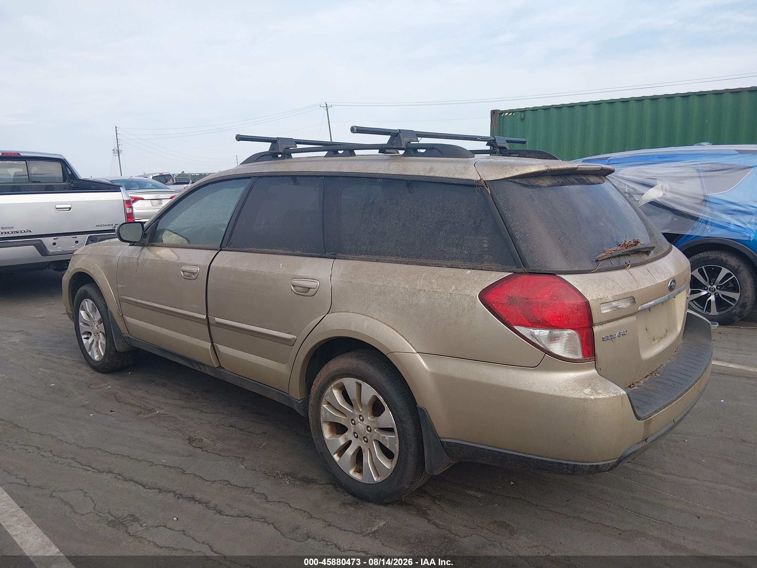 2009 Subaru Outback 2.5i Limited Золотой vin: 4S4BP66C497310306