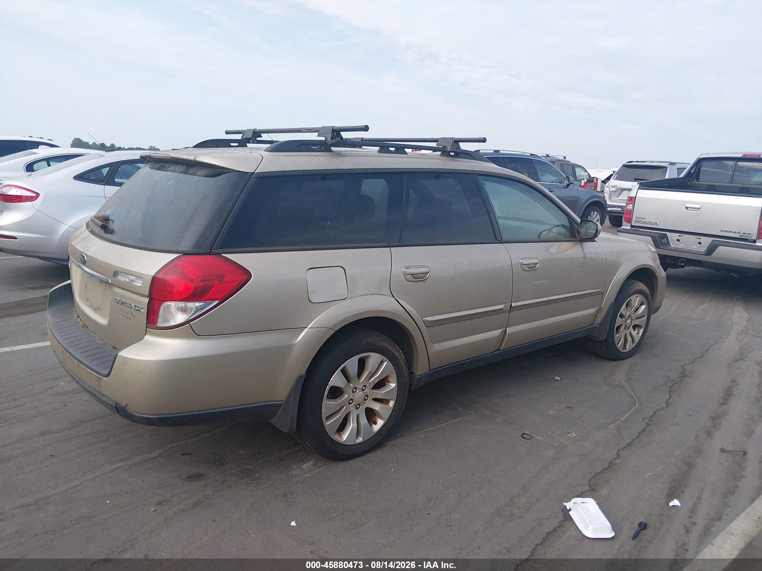 2009 Subaru Outback 2.5i Limited Золотой vin: 4S4BP66C497310306