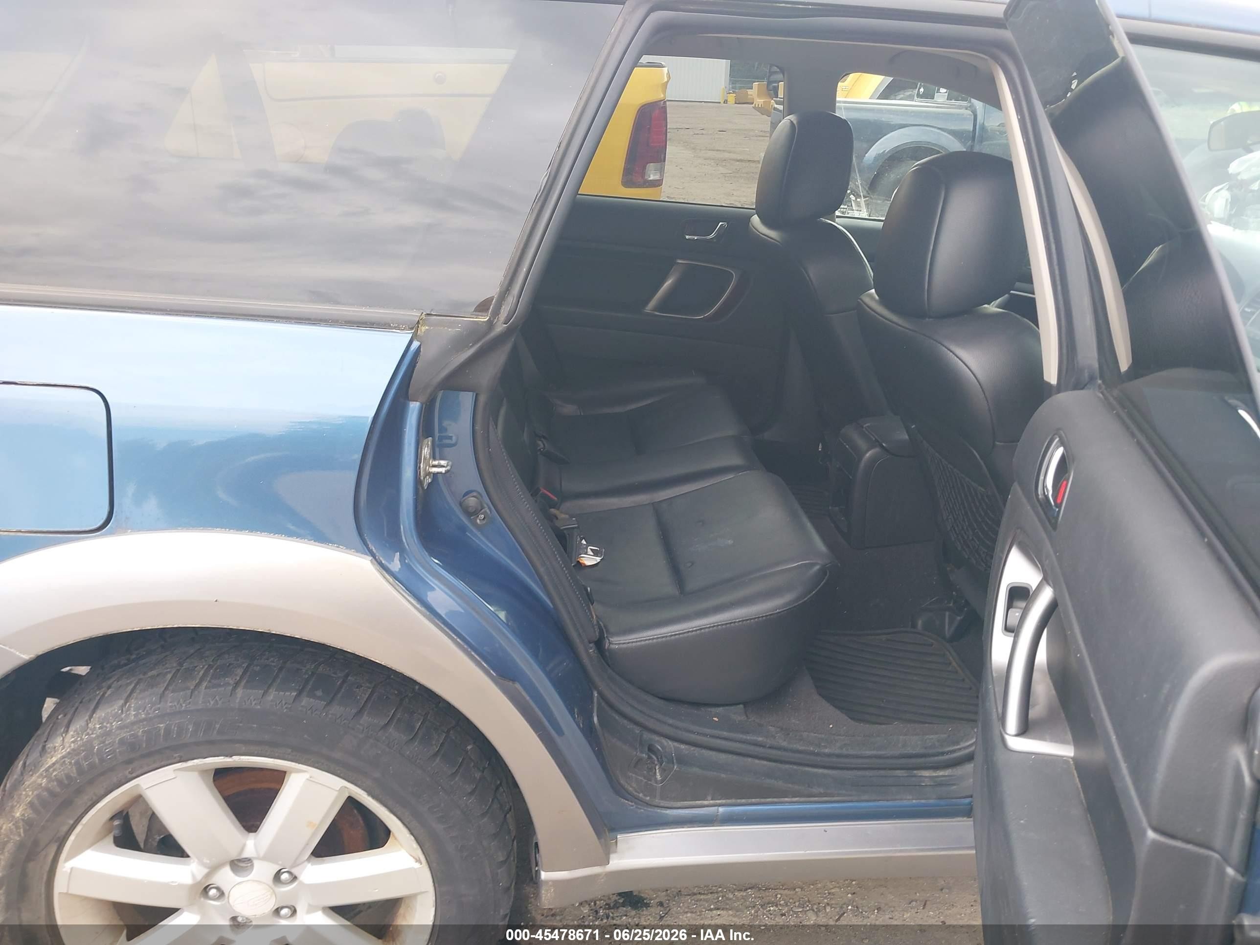 2009 Subaru Outback 2.5i Limited Blue vin: 4S4BP66C597317894