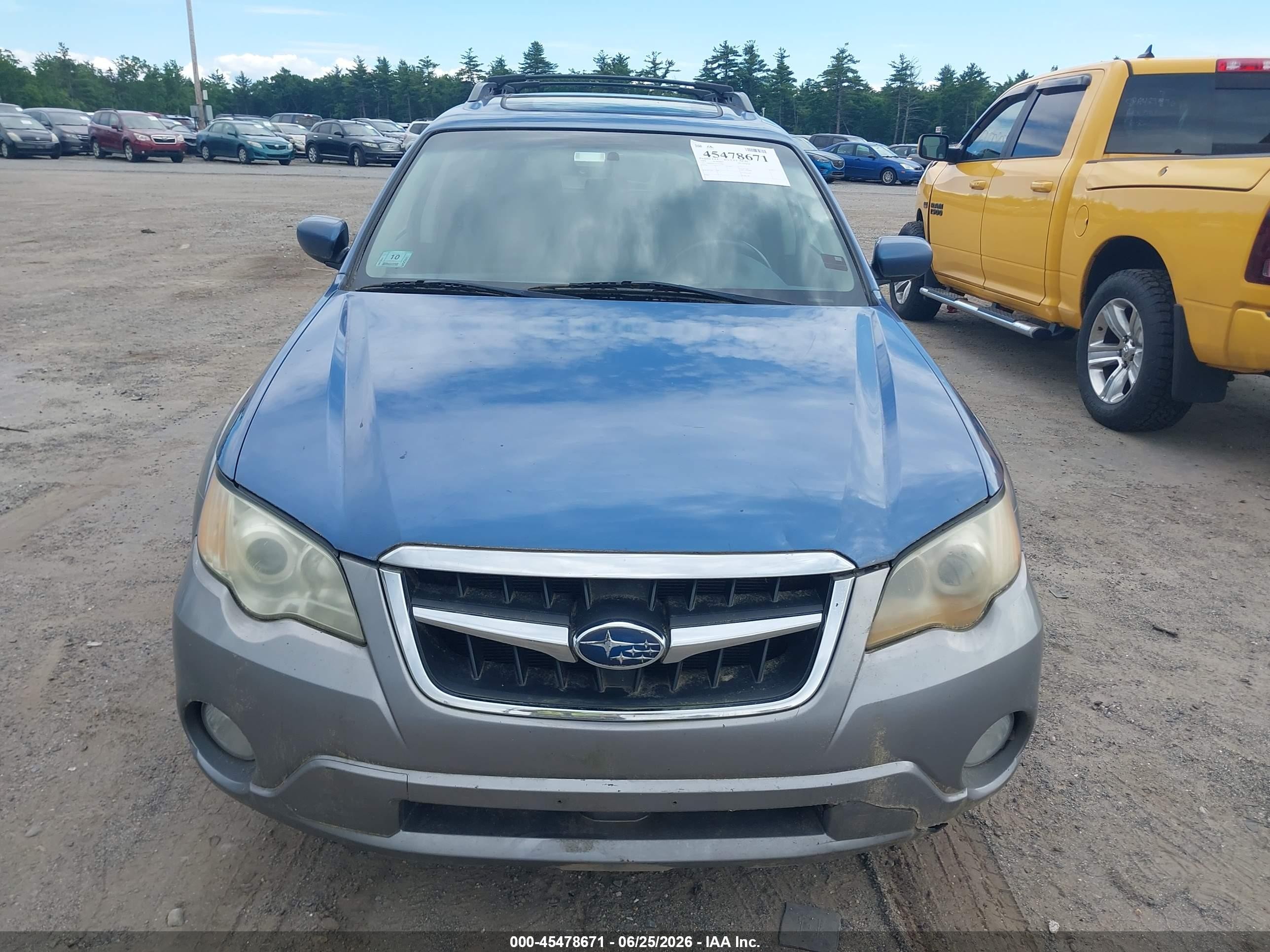2009 Subaru Outback 2.5i Limited Blue vin: 4S4BP66C597317894