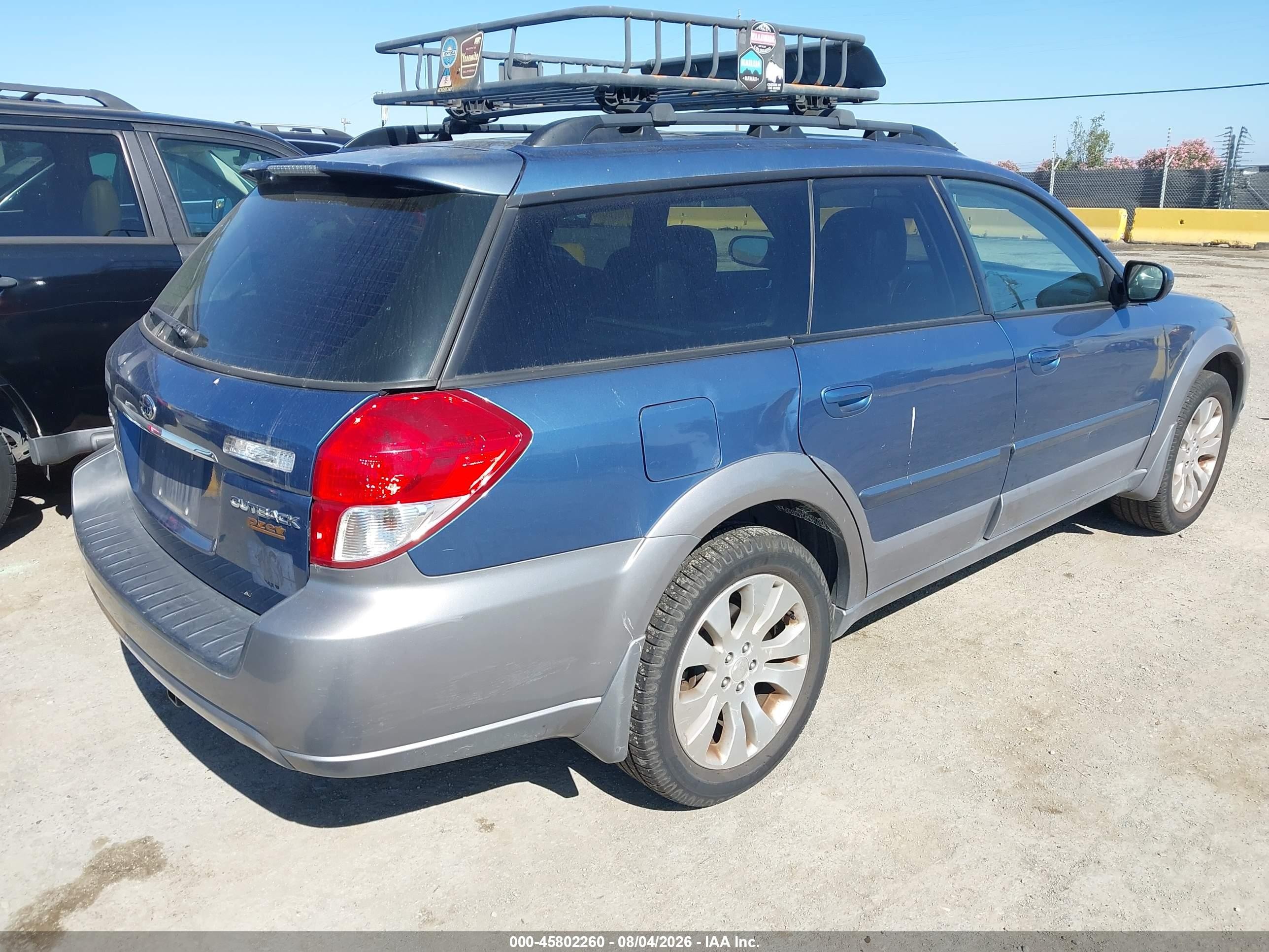 2009 Subaru Outback 2.5i Limited Blue vin: 4S4BP66C597318527