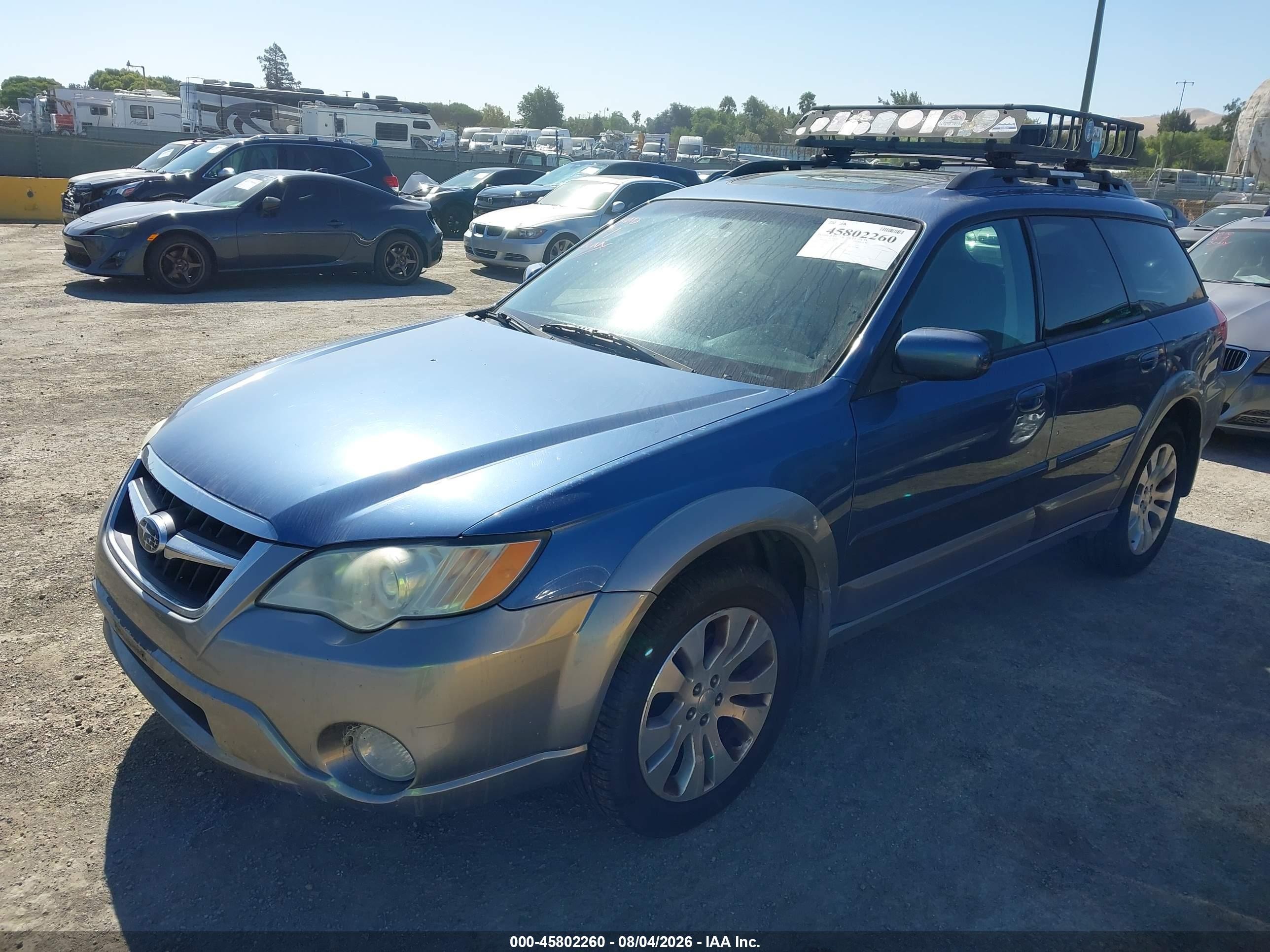 2009 Subaru Outback 2.5i Limited Blue vin: 4S4BP66C597318527