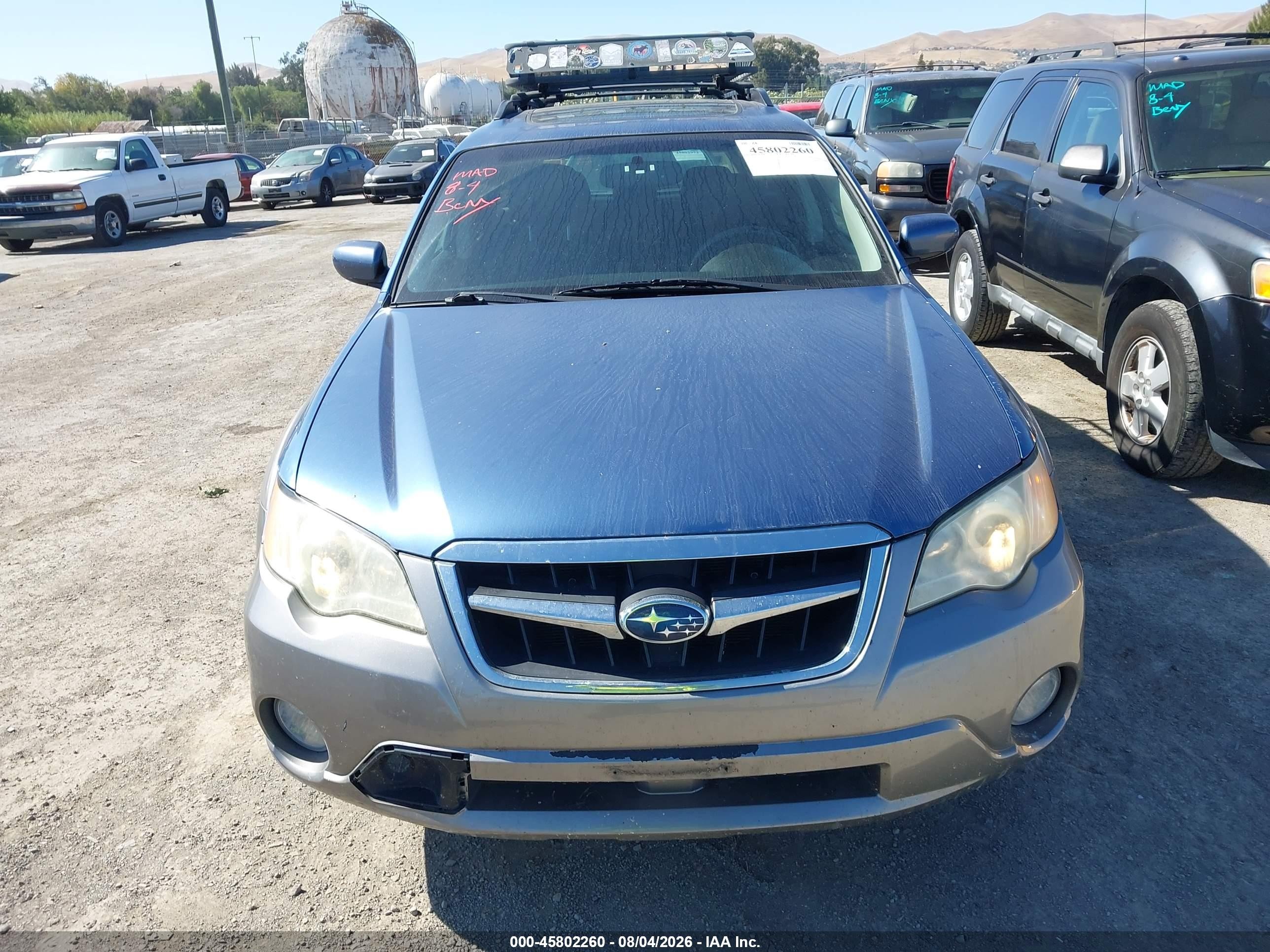 2009 Subaru Outback 2.5i Limited Blue vin: 4S4BP66C597318527