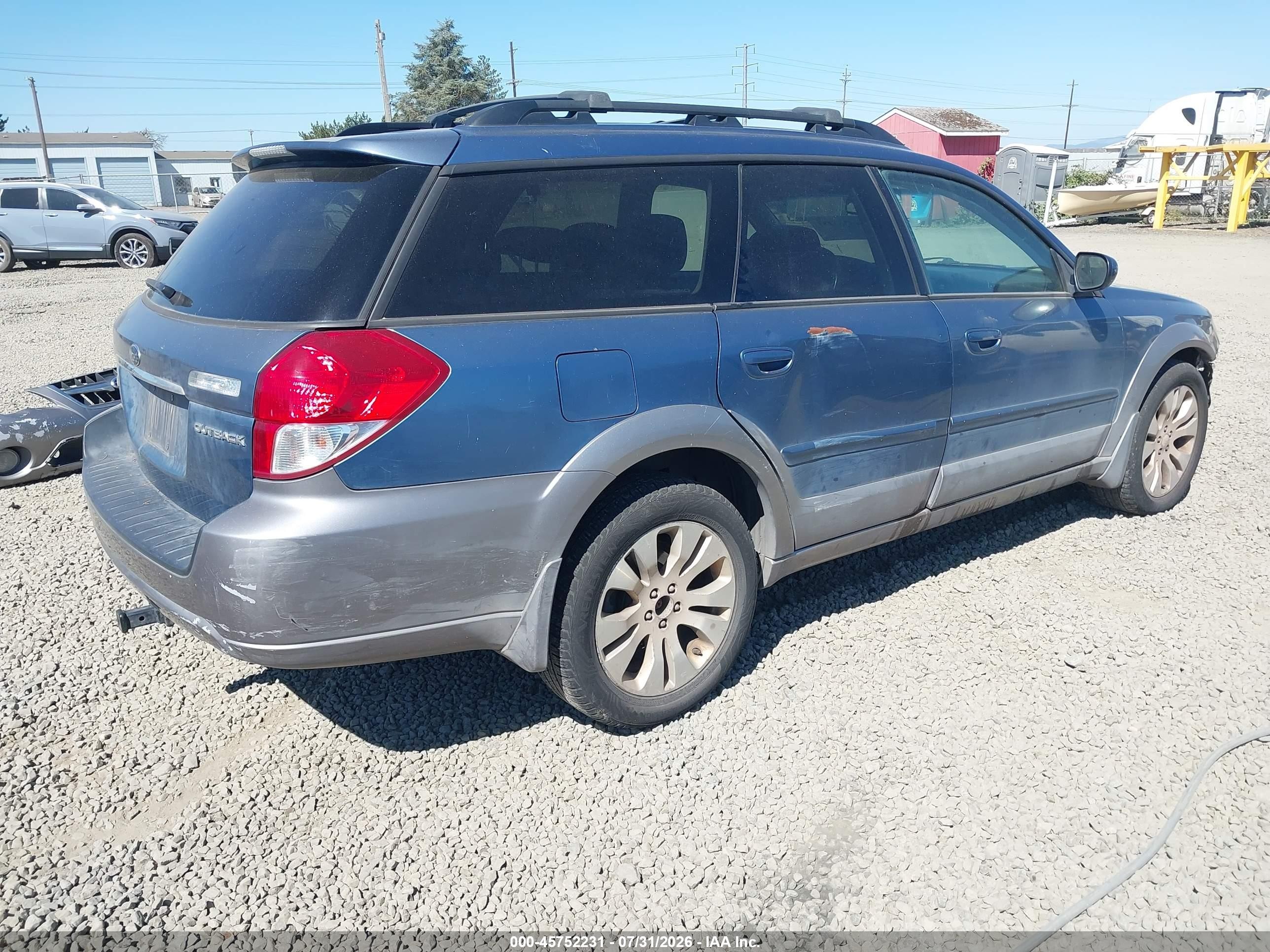2009 Subaru Outback 2.5i Limited Синий vin: 4S4BP66C597319919