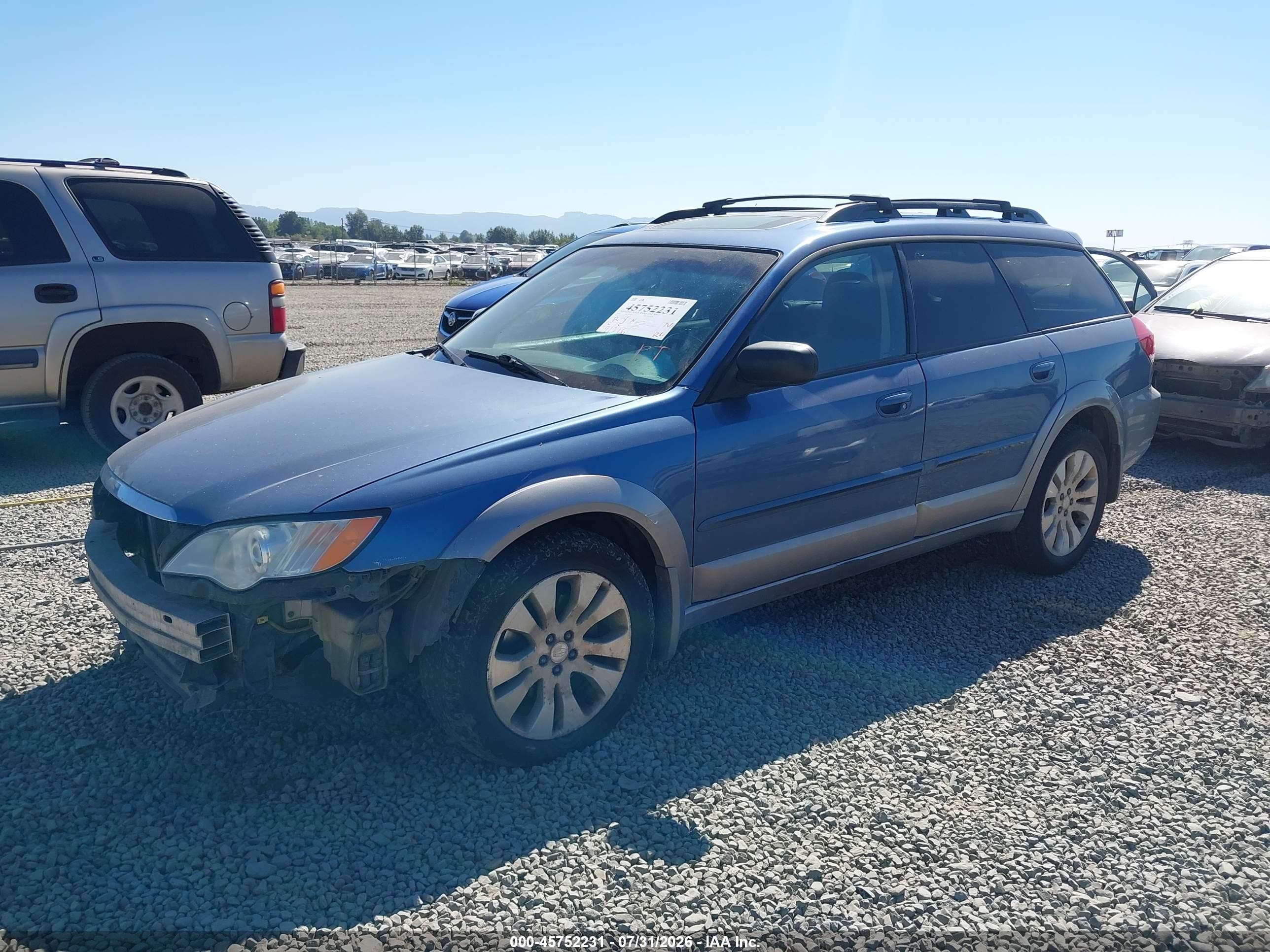 2009 Subaru Outback 2.5i Limited Синий vin: 4S4BP66C597319919