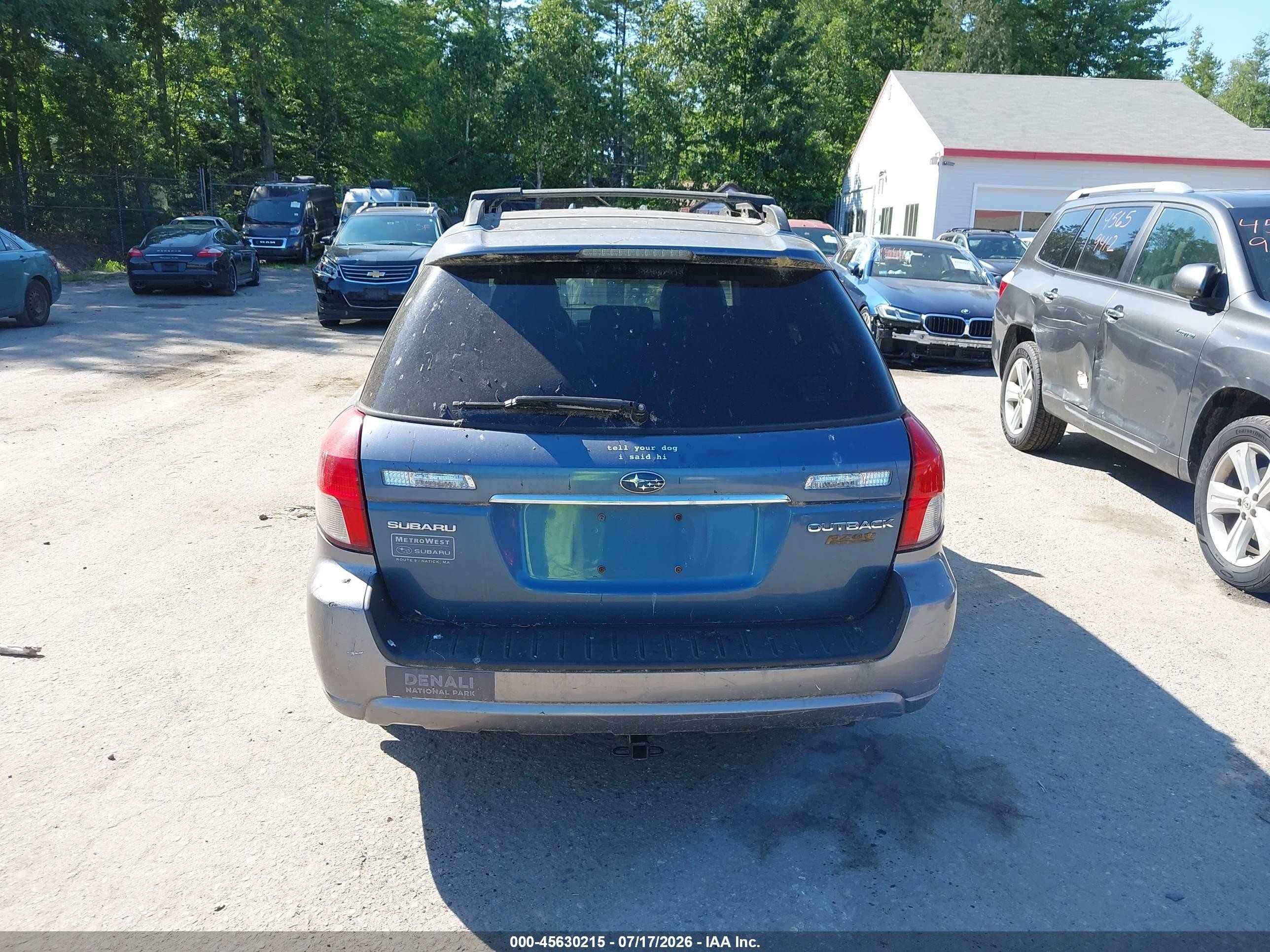 2009 Subaru Outback 2.5i Limited Blue vin: 4S4BP66C597321900