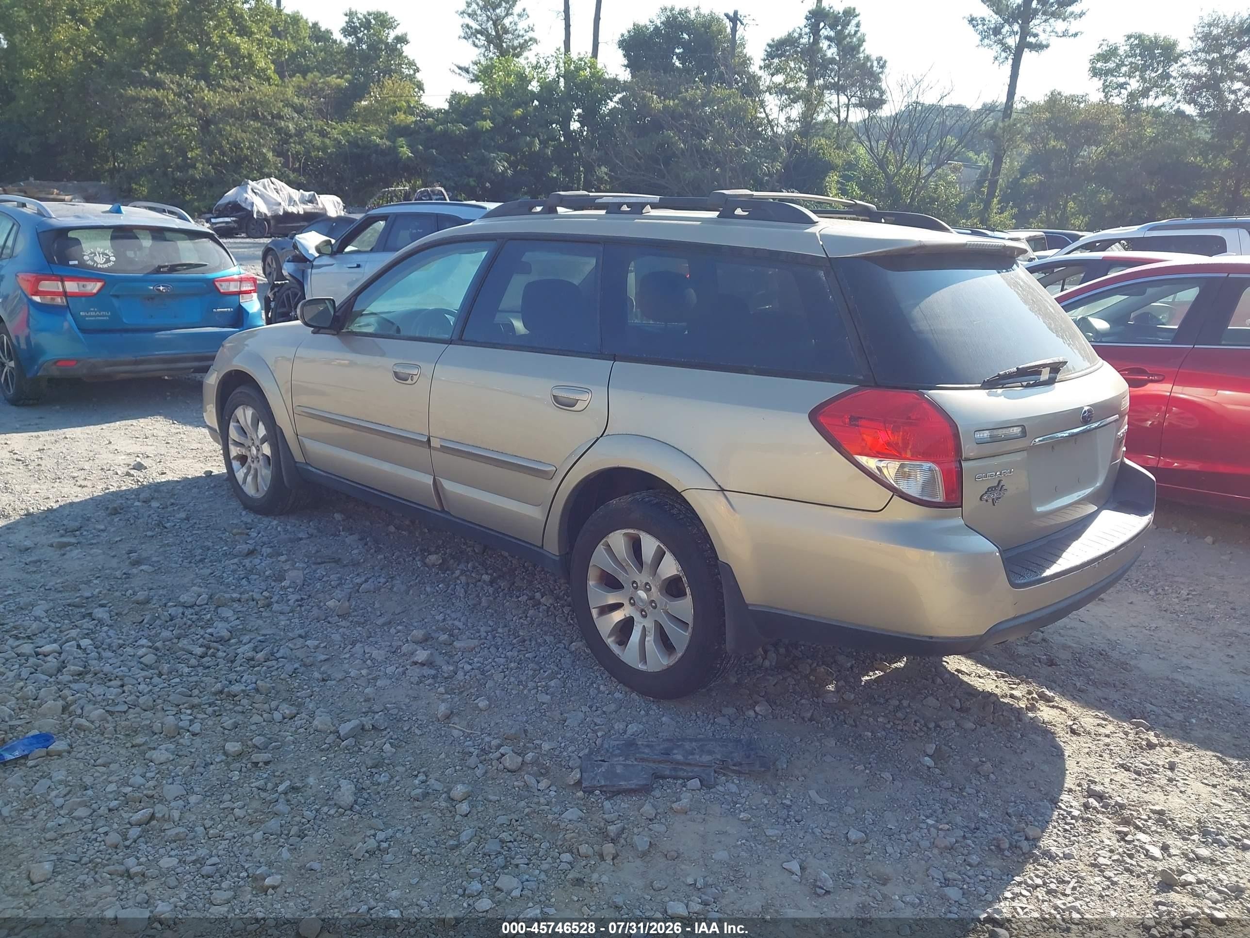 2009 Subaru Outback 2.5i Limited Золотой vin: 4S4BP66C697334428