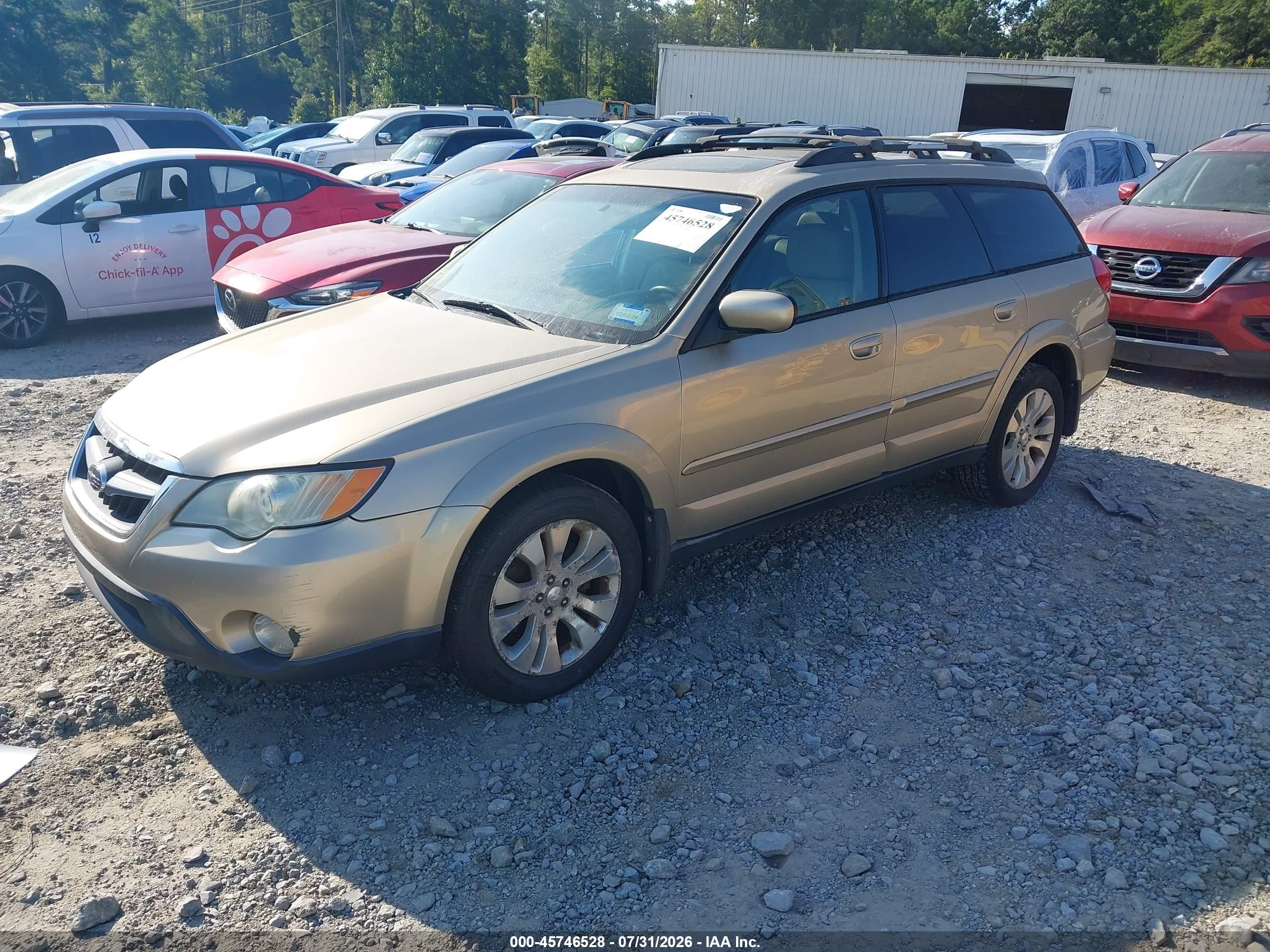 2009 Subaru Outback 2.5i Limited Золотой vin: 4S4BP66C697334428