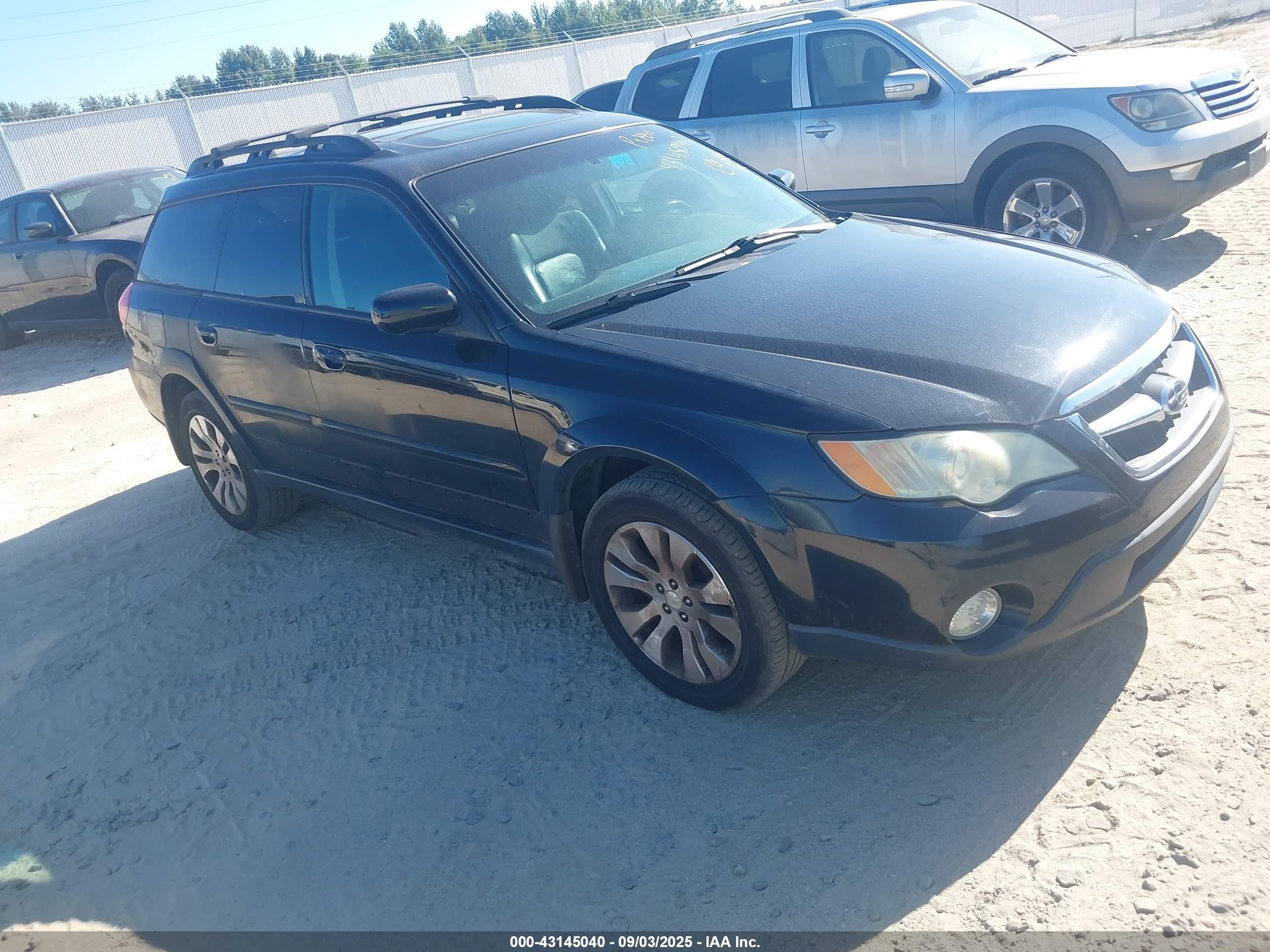 2009 Subaru Outback 2.5i Limited Black vin: 4S4BP66C697338513