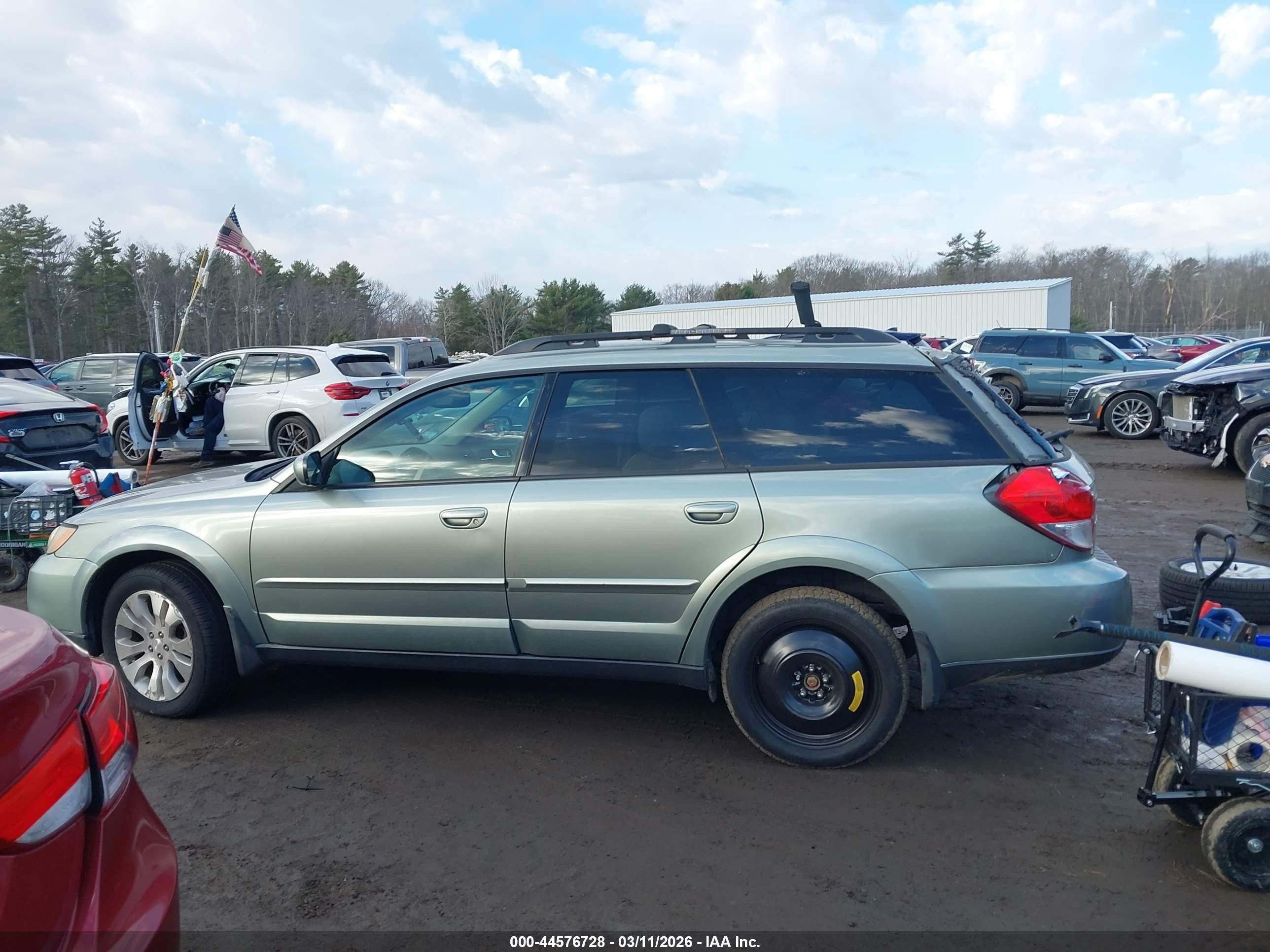 2009 Subaru Outback 2.5i Limited Зеленый vin: 4S4BP66C797335054