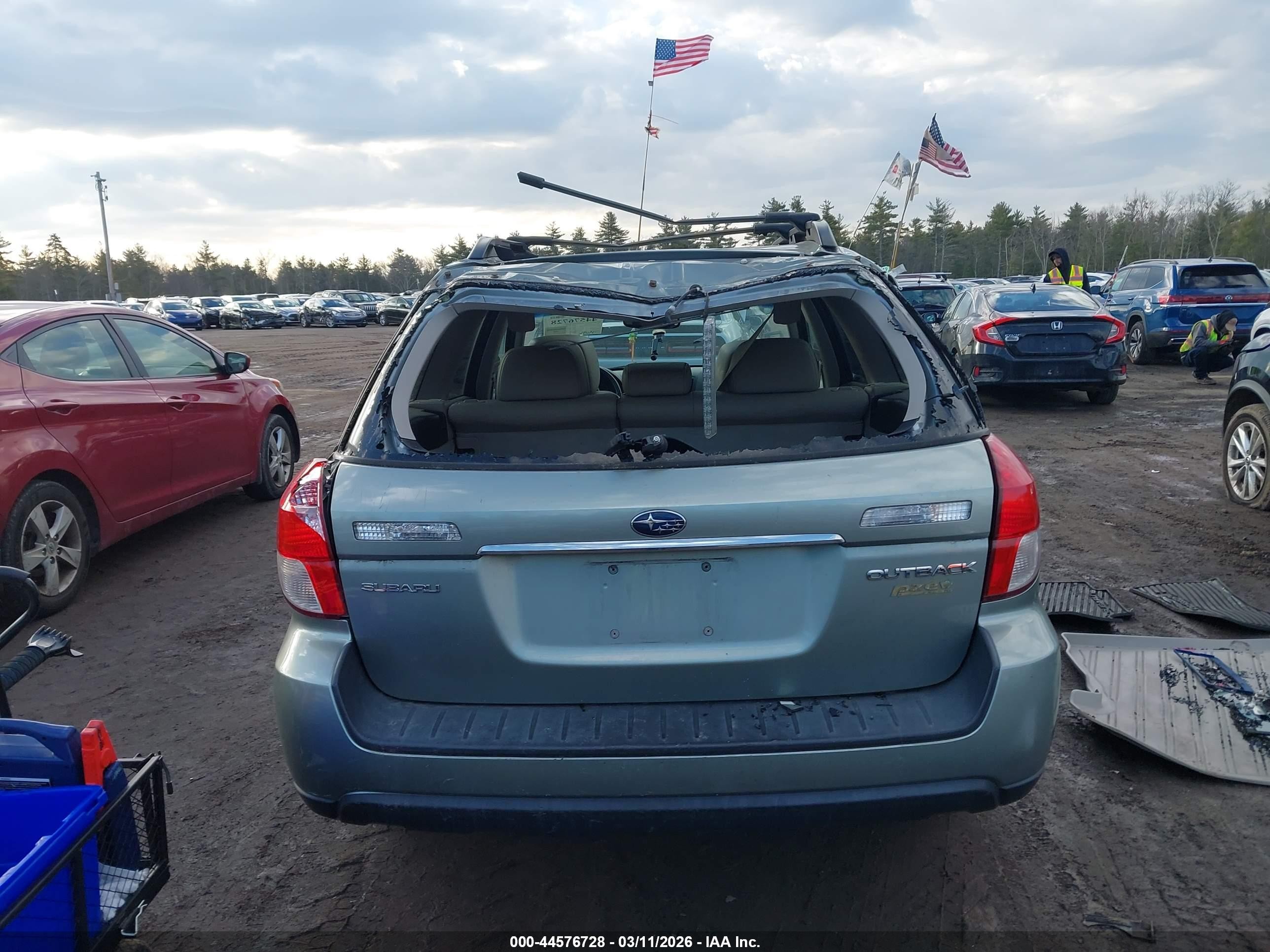2009 Subaru Outback 2.5i Limited Зеленый vin: 4S4BP66C797335054