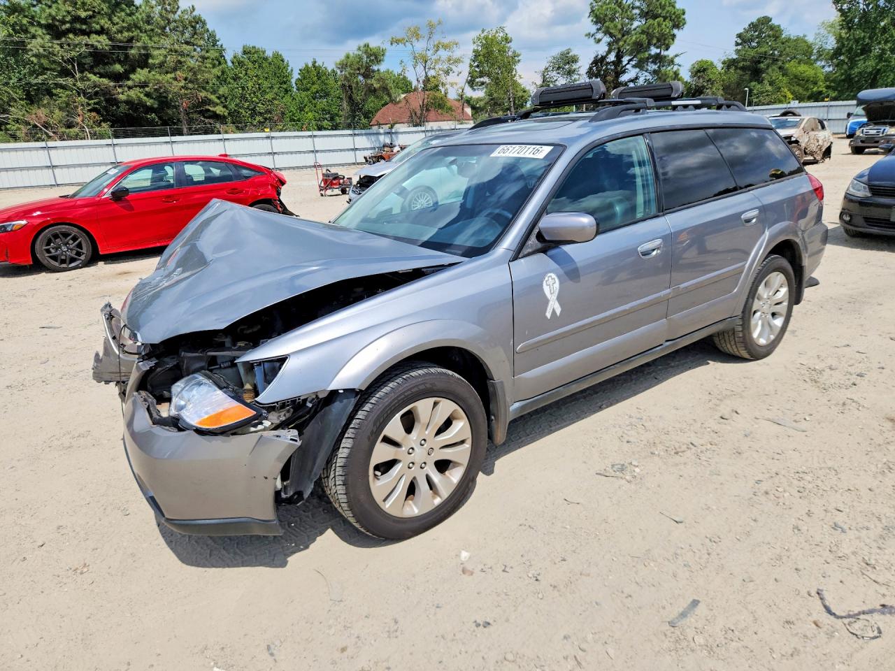 2009 Subaru Outback 2.5i Limited Silver vin: 4S4BP66C797341128