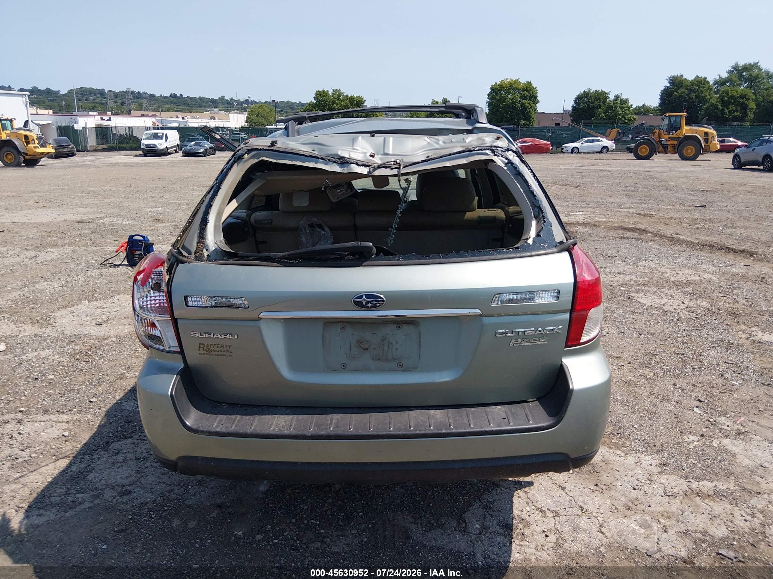 2009 Subaru Outback 2.5i Limited Green vin: 4S4BP66C997322452