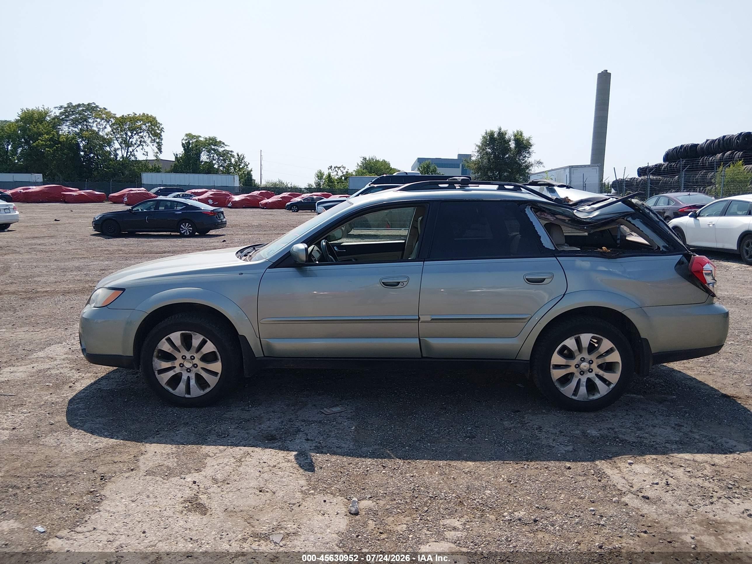 2009 Subaru Outback 2.5i Limited Green vin: 4S4BP66C997322452