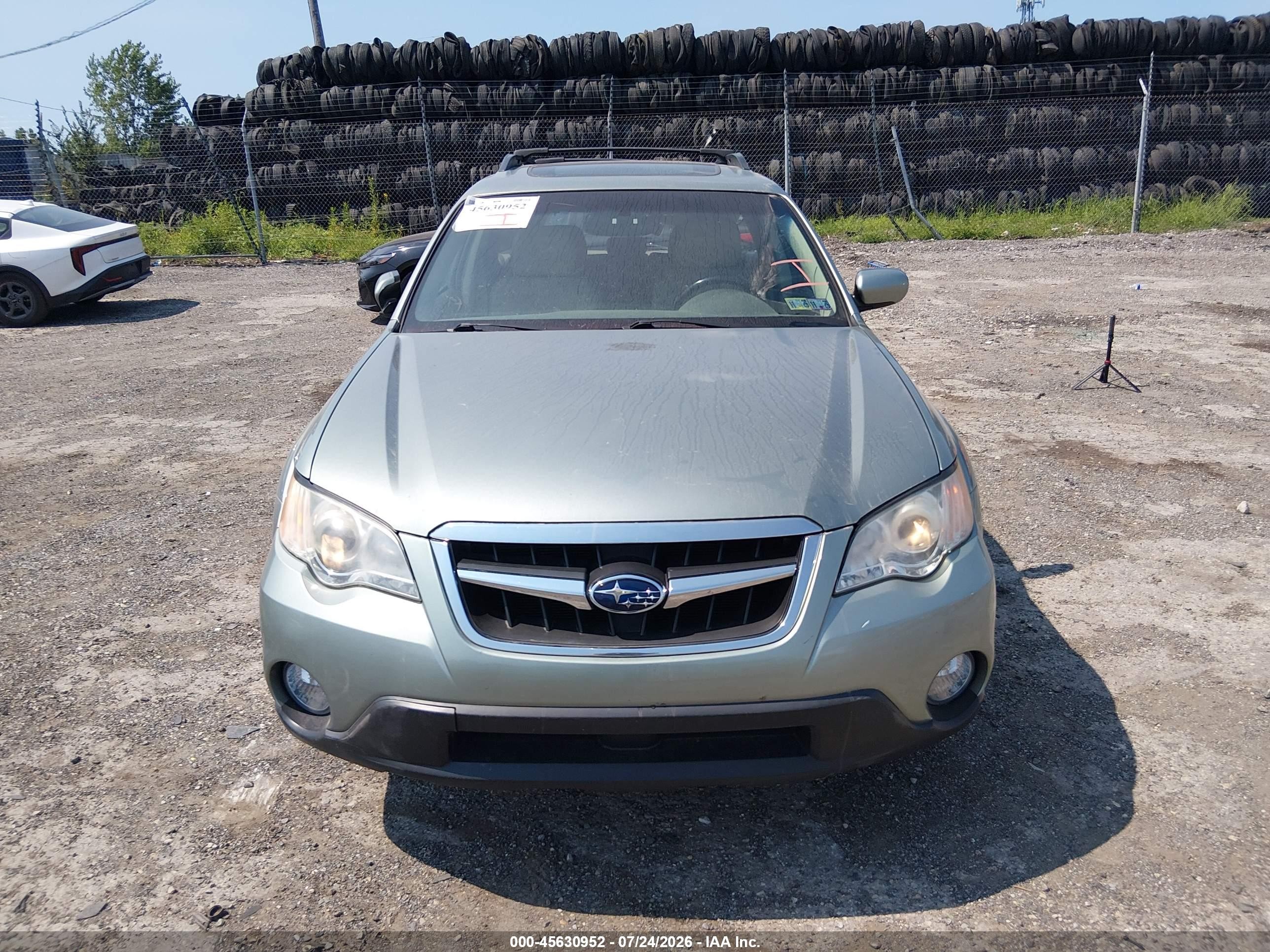 2009 Subaru Outback 2.5i Limited Green vin: 4S4BP66C997322452