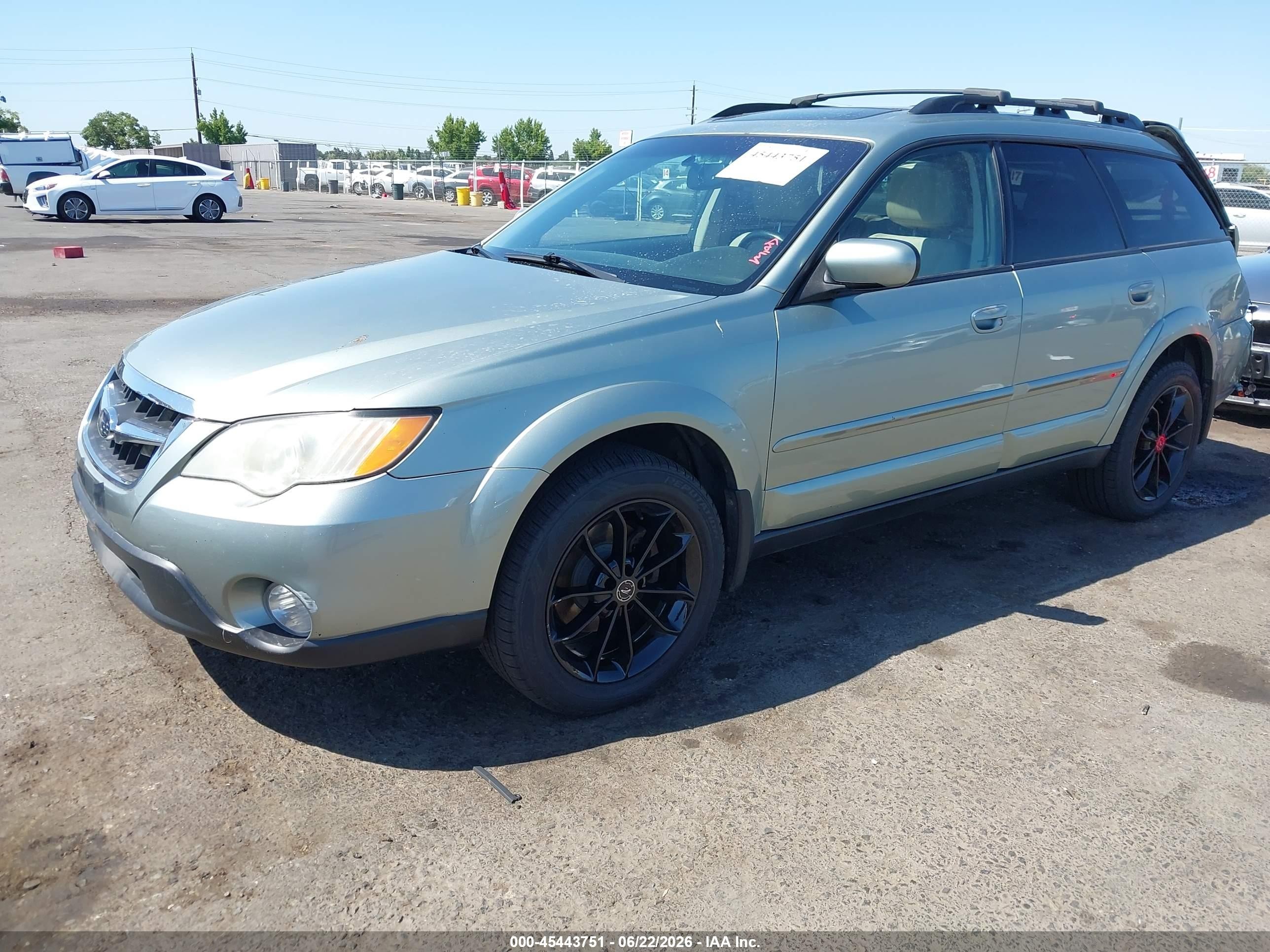 2009 Subaru Outback 2.5i Limited Green vin: 4S4BP66CX97317373