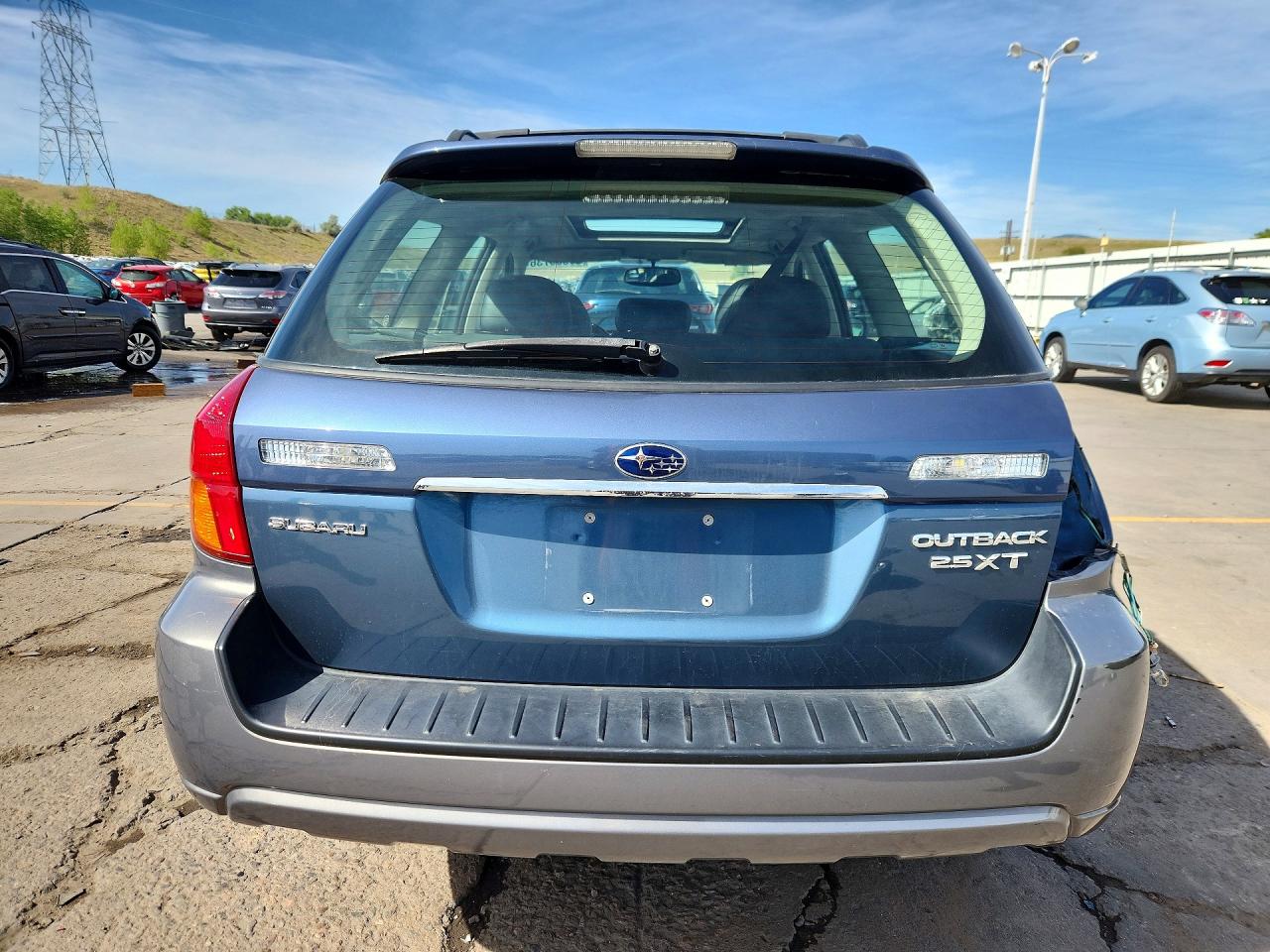 2005 Subaru Legacy Outback 2.5 Xt Limited Blue vin: 4S4BP67C054379357