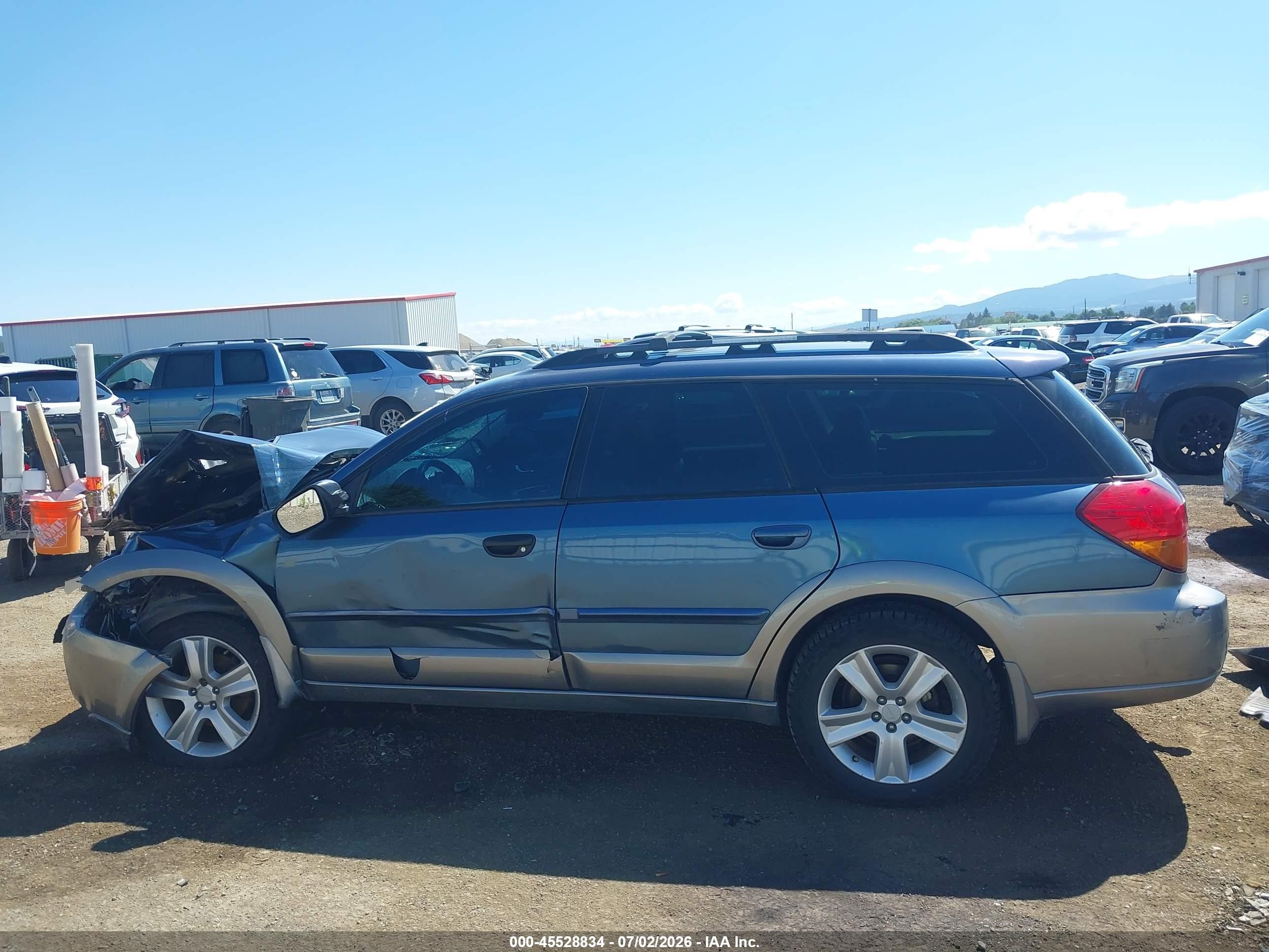 2005 Subaru Outback 2.5xt Limited Blue vin: 4S4BP67C056379914