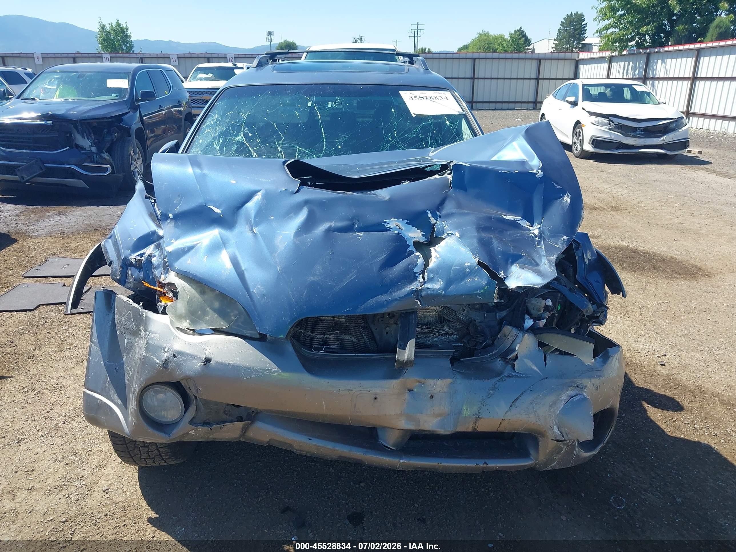 2005 Subaru Outback 2.5xt Limited Blue vin: 4S4BP67C056379914