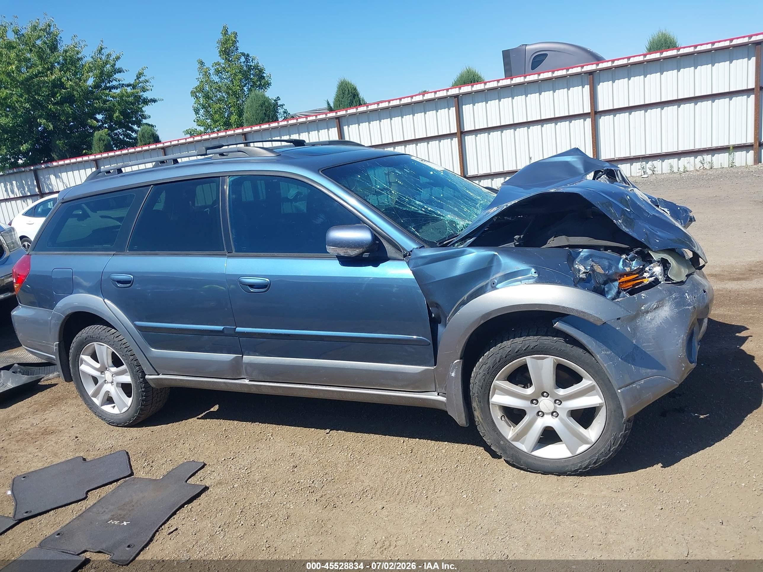 2005 Subaru Outback 2.5xt Limited Blue vin: 4S4BP67C056379914
