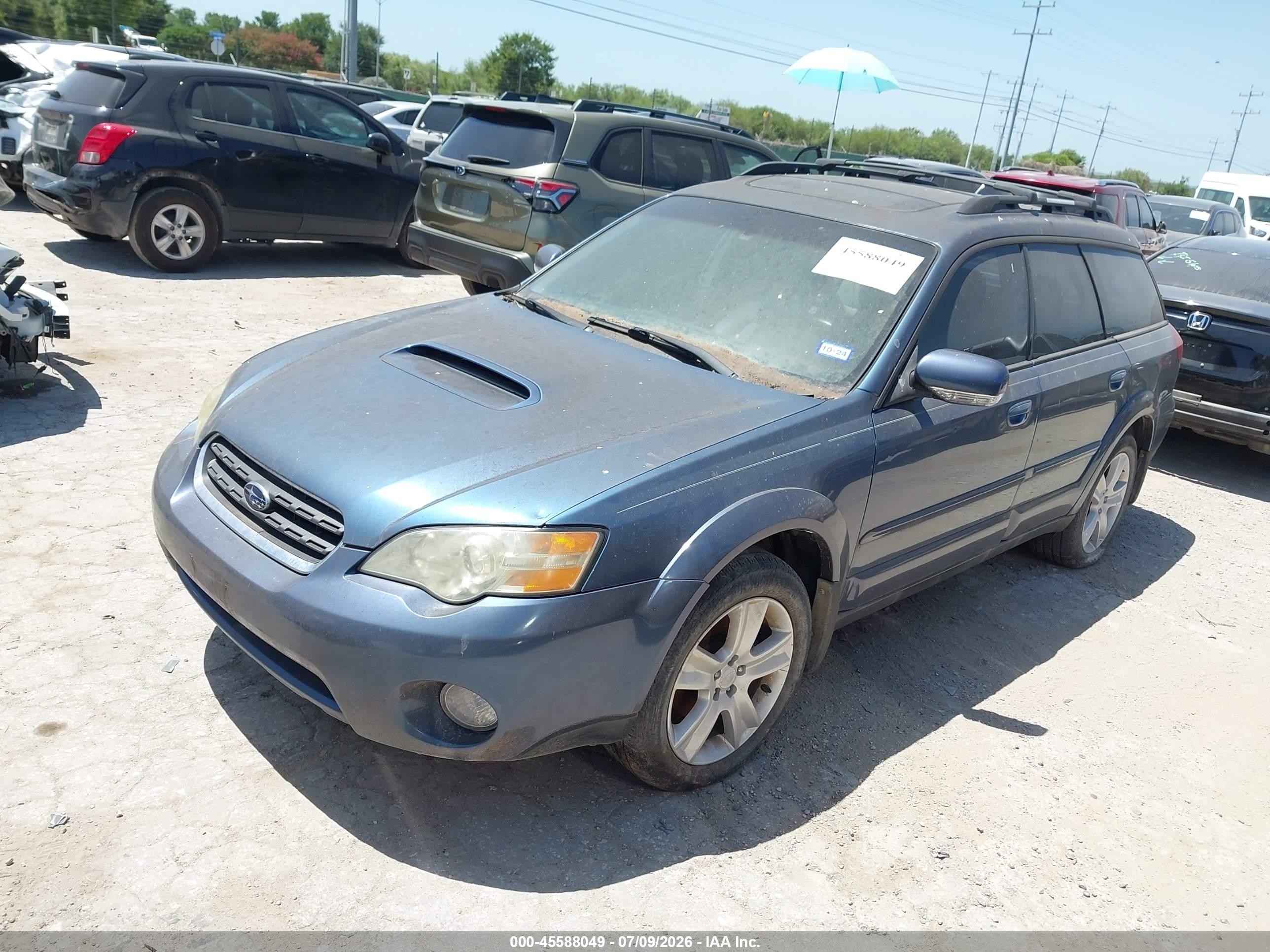 2006 Subaru Outback 2.5xt/2.5xt Limited Blue vin: 4S4BP67C164301025