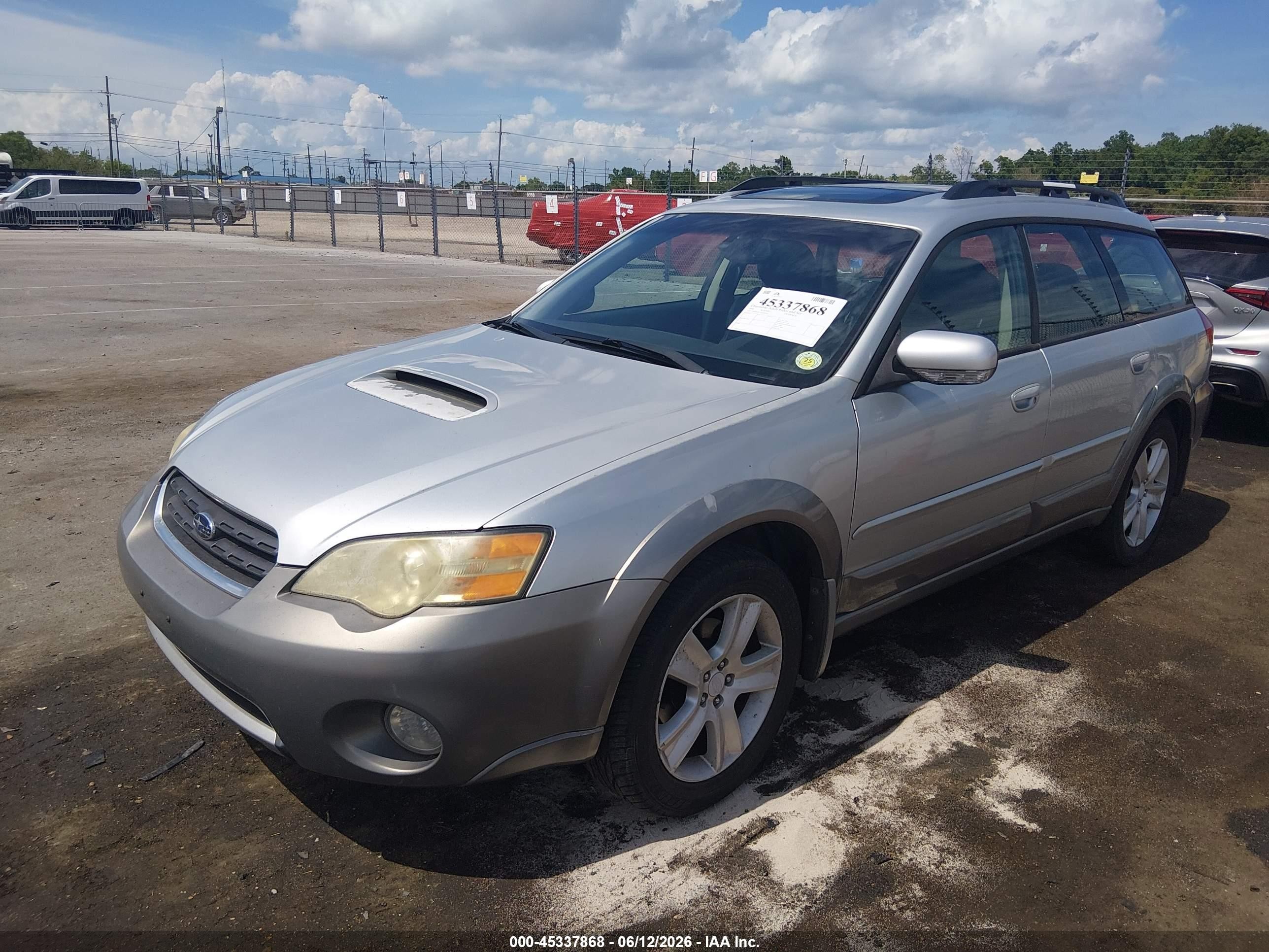 2006 Subaru Outback 2.5xt Limited Silver vin: 4S4BP67C164309545