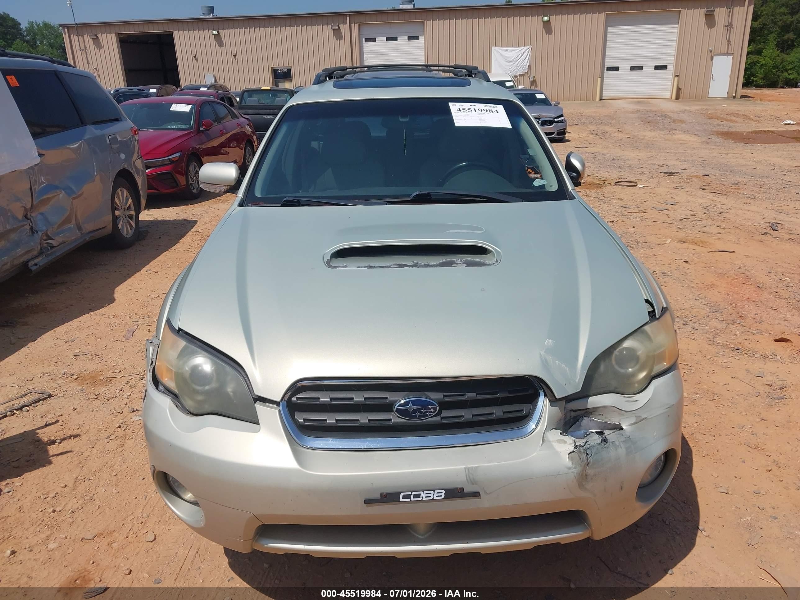 2005 Subaru Outback 2.5xt Limited Tan vin: 4S4BP67C354373214