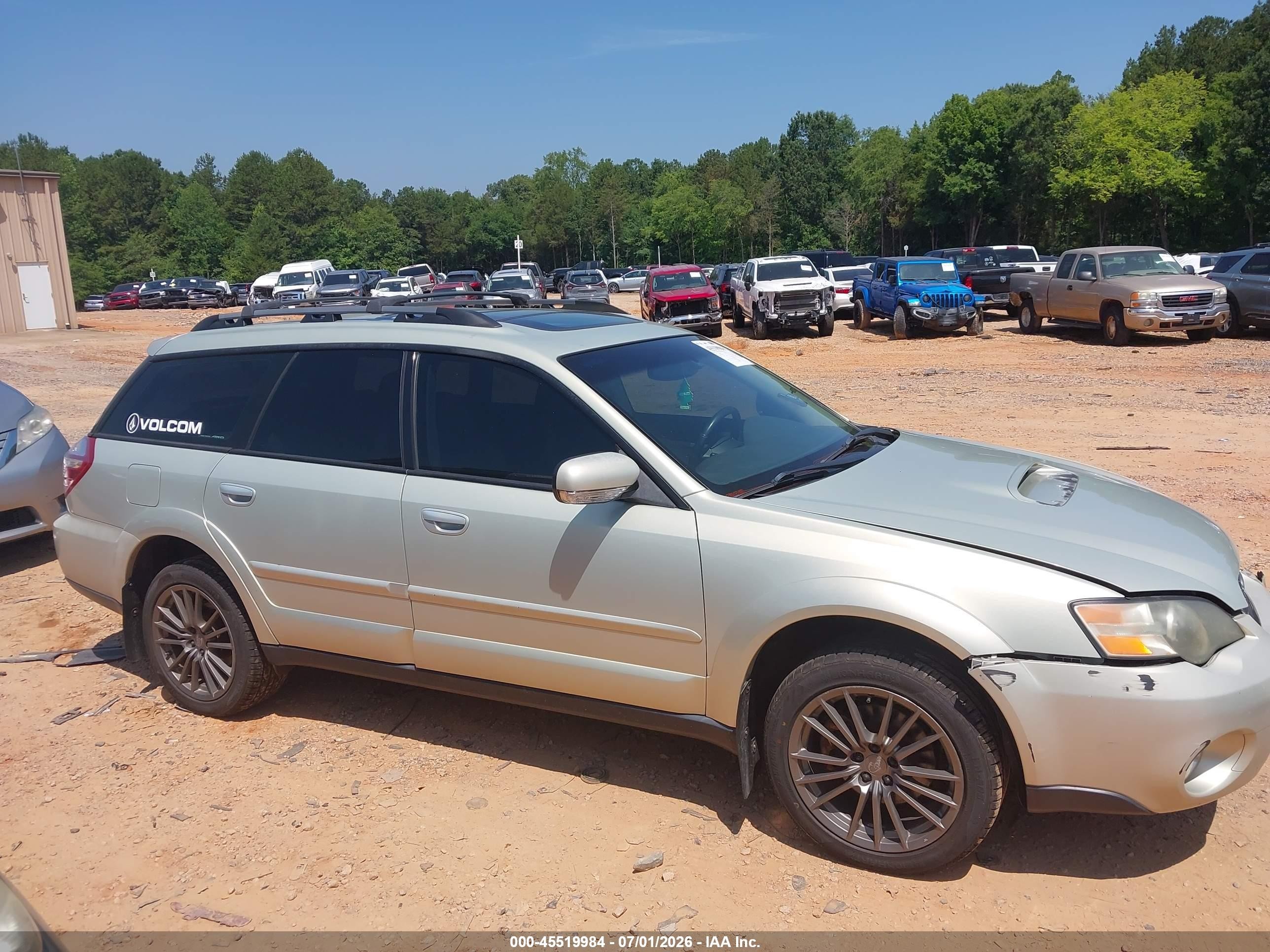 2005 Subaru Outback 2.5xt Limited Tan vin: 4S4BP67C354373214