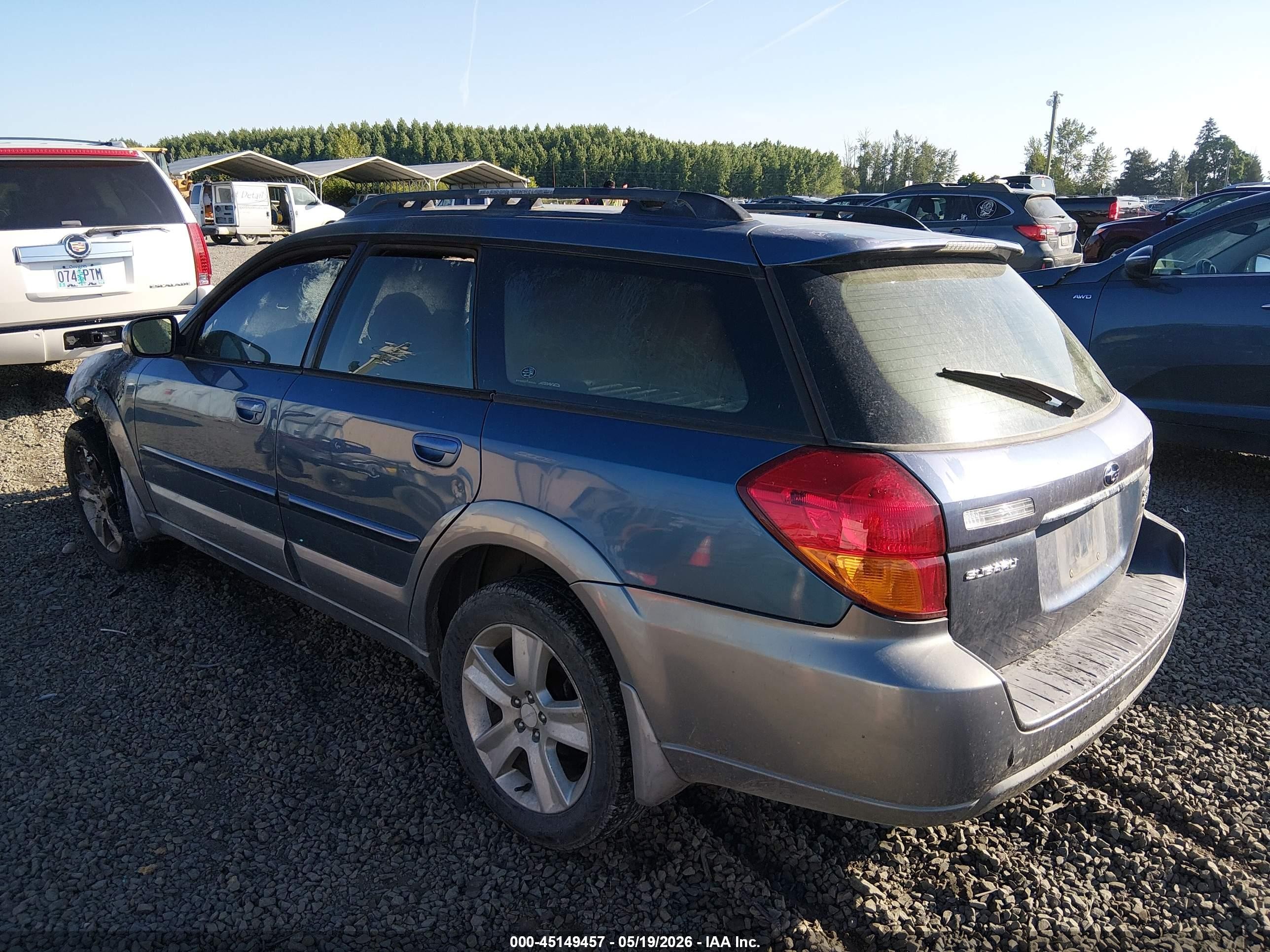2005 Subaru Outback 2.5xt Limited Blue vin: 4S4BP67C454389311