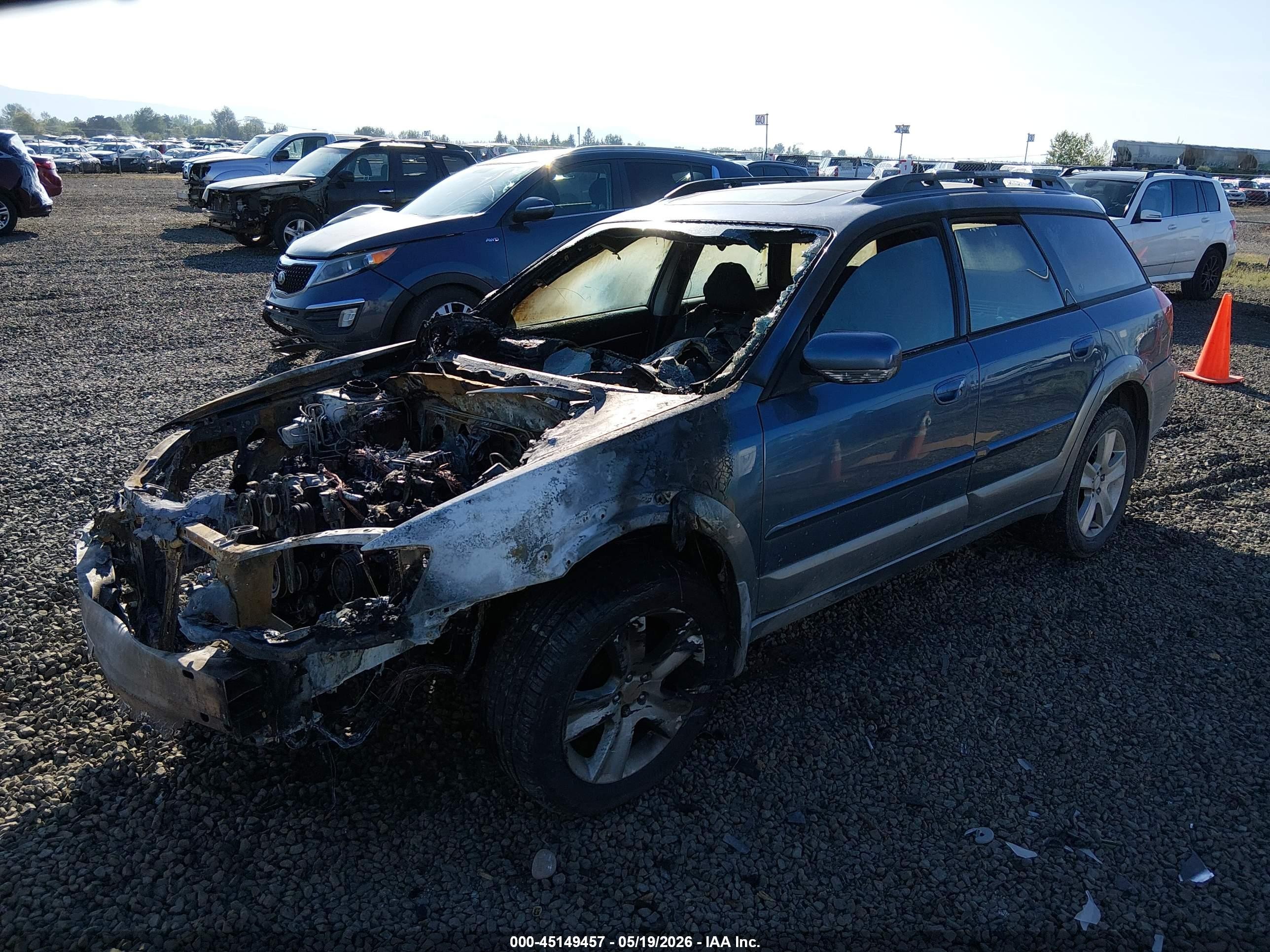 2005 Subaru Outback 2.5xt Limited Blue vin: 4S4BP67C454389311