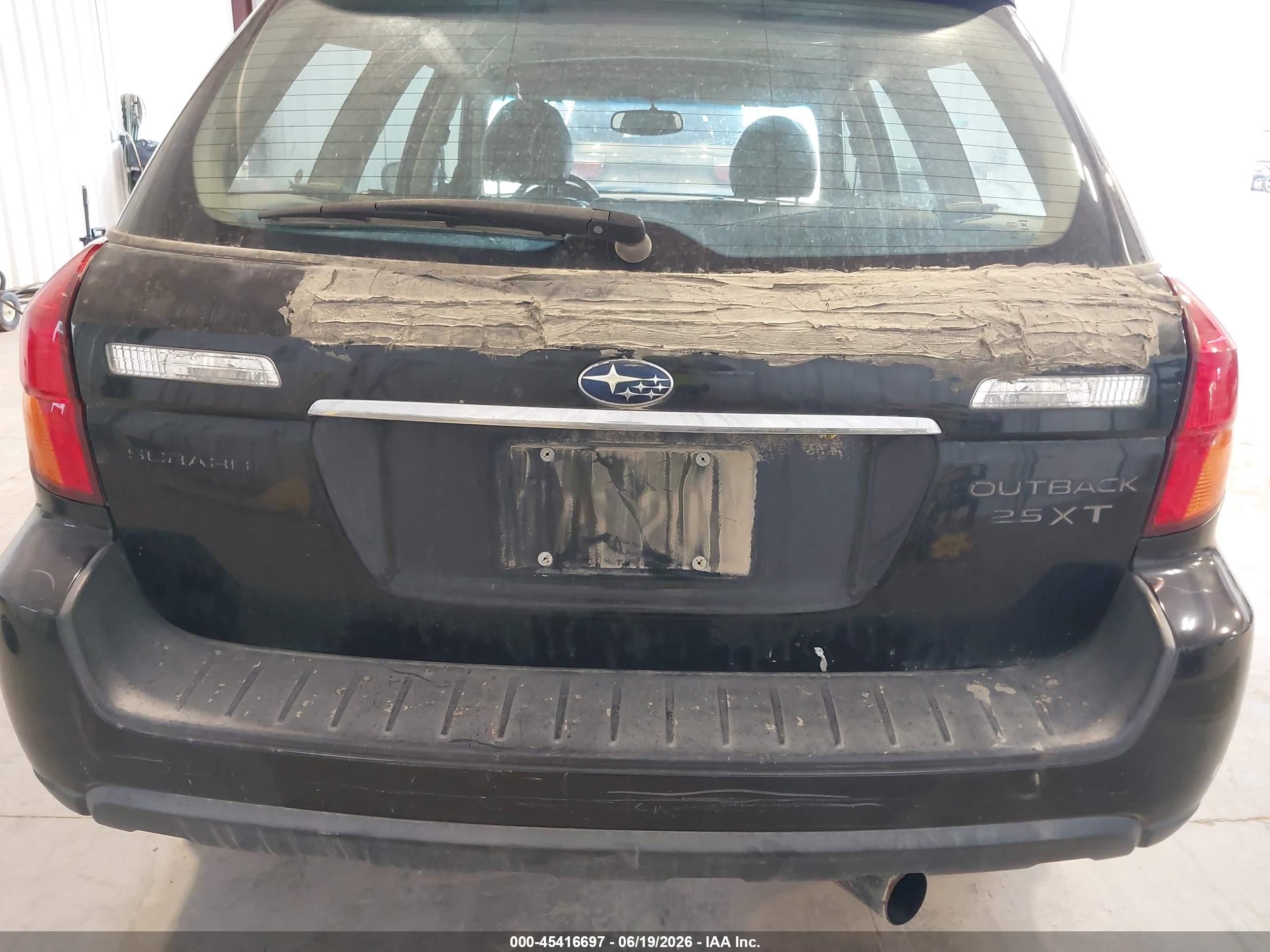 2005 Subaru Outback 2.5xt Limited Black vin: 4S4BP67C856350905