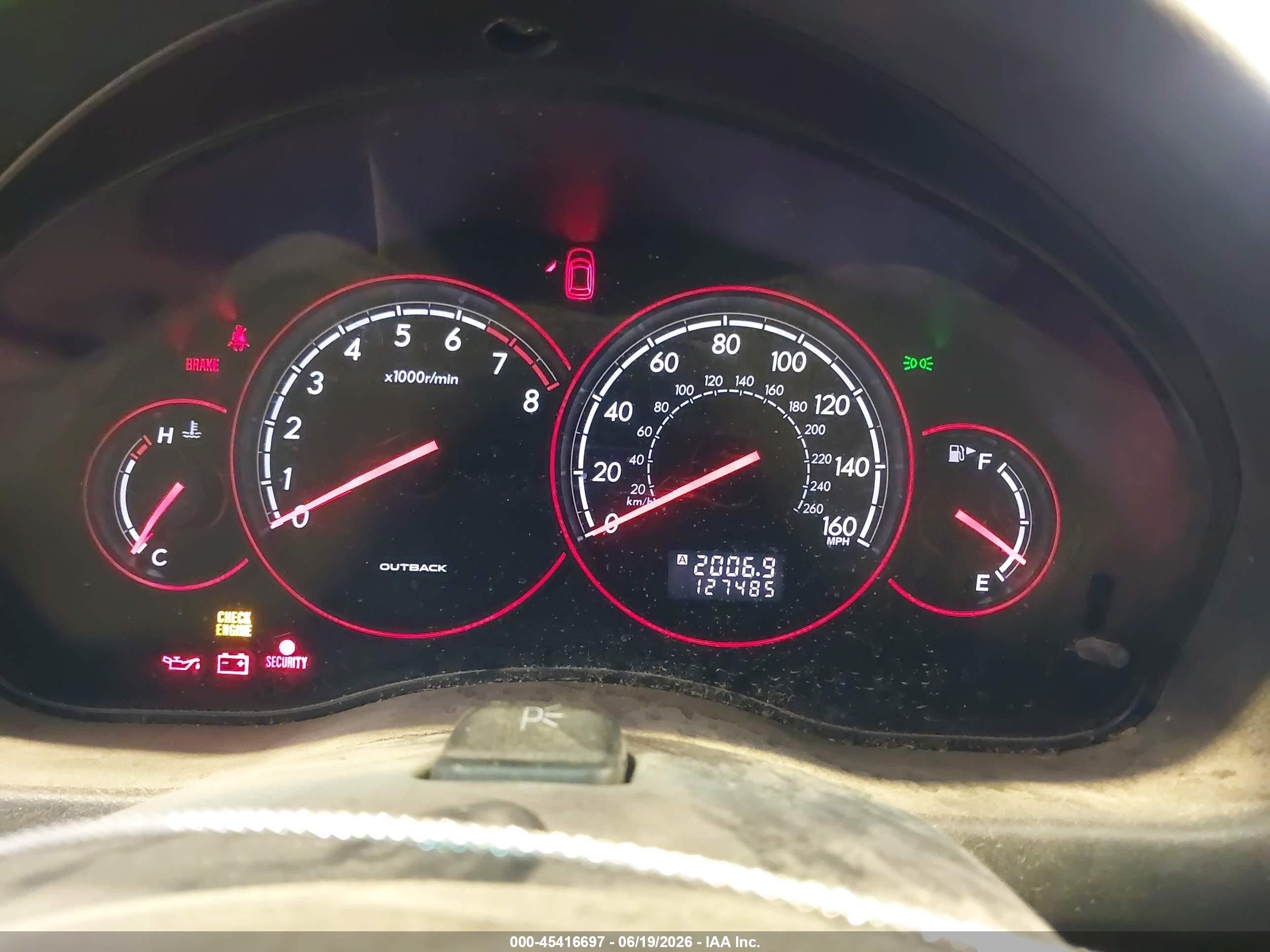 2005 Subaru Outback 2.5xt Limited Black vin: 4S4BP67C856350905