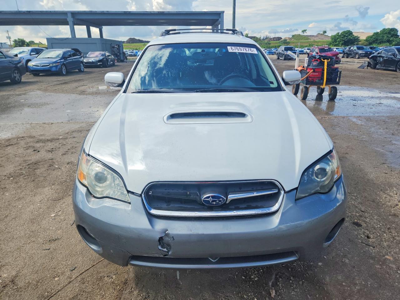 2005 Subaru Legacy Outback 2.5 Xt White vin: 4S4BP68C054368616