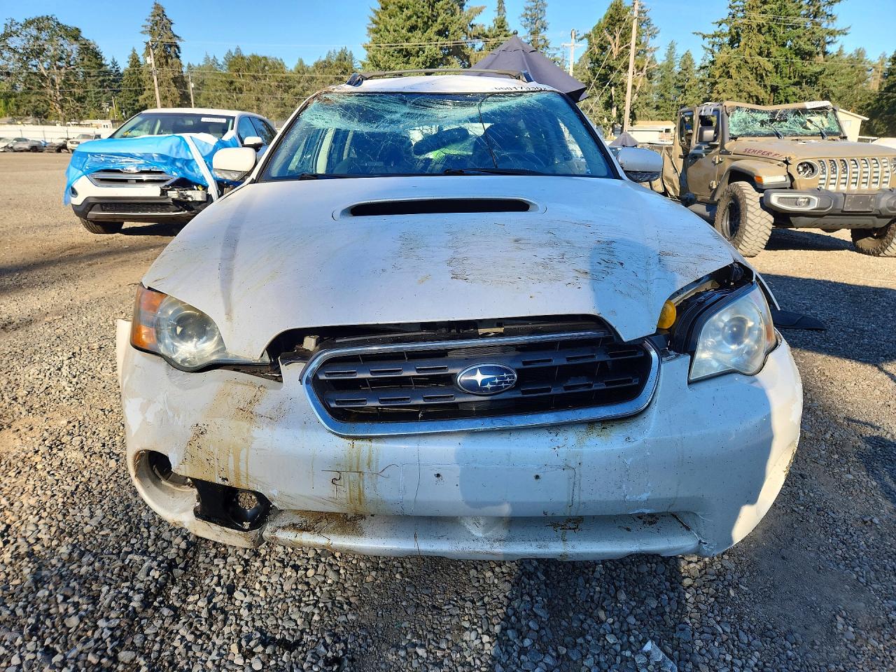 2006 Subaru Legacy Outback 2.5 Xt White vin: 4S4BP68C964326608