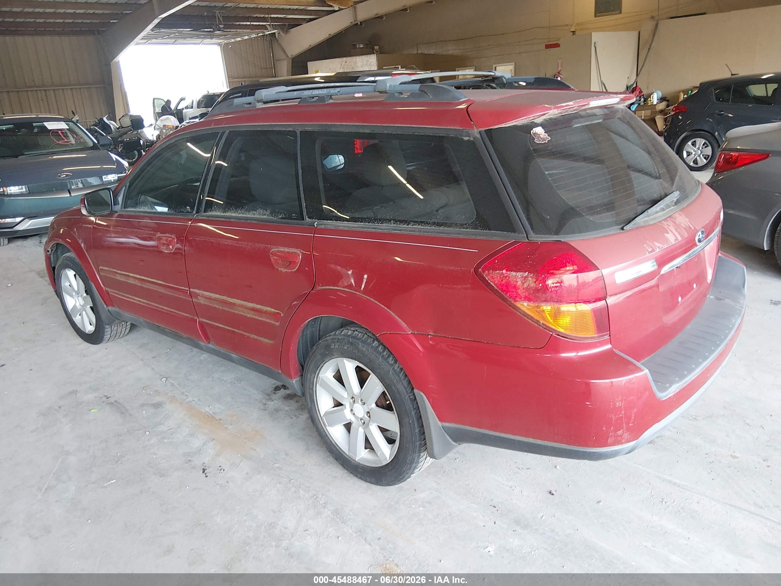 2006 Subaru Outback 3.0r Red vin: 4S4BP84C864301586