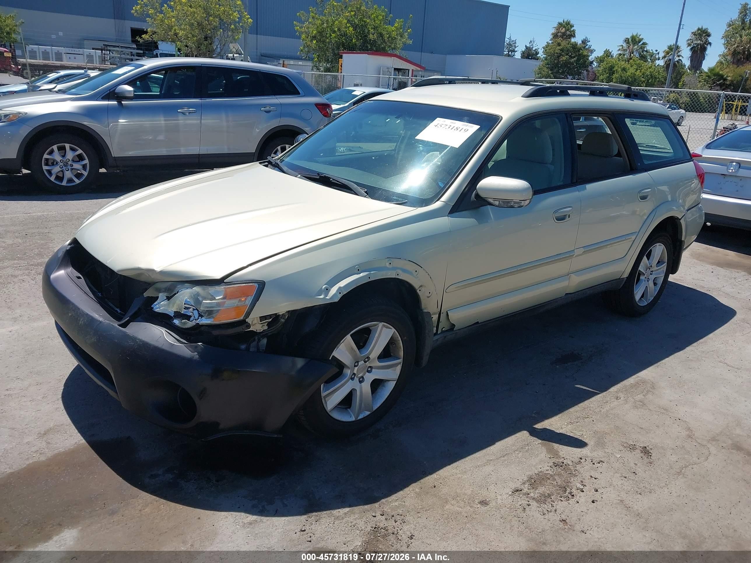 2006 Subaru Outback 3.0r Серебряный vin: 4S4BP84C864334720