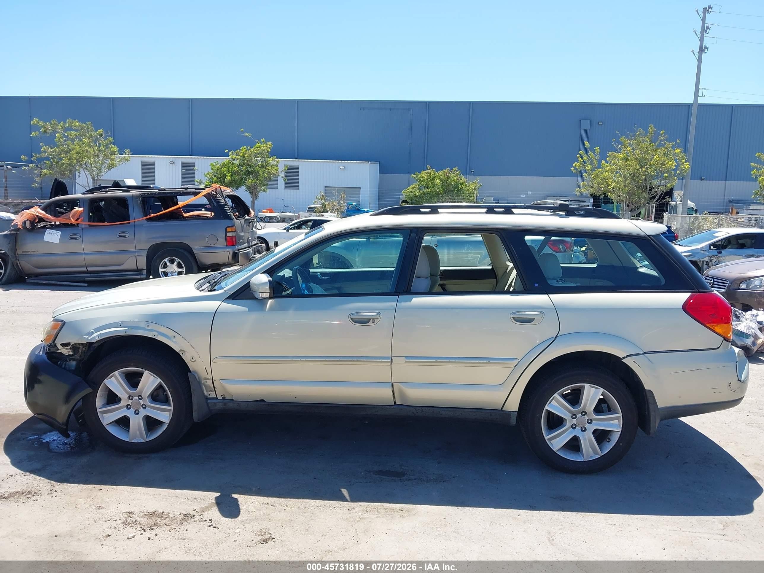 2006 Subaru Outback 3.0r Серебряный vin: 4S4BP84C864334720