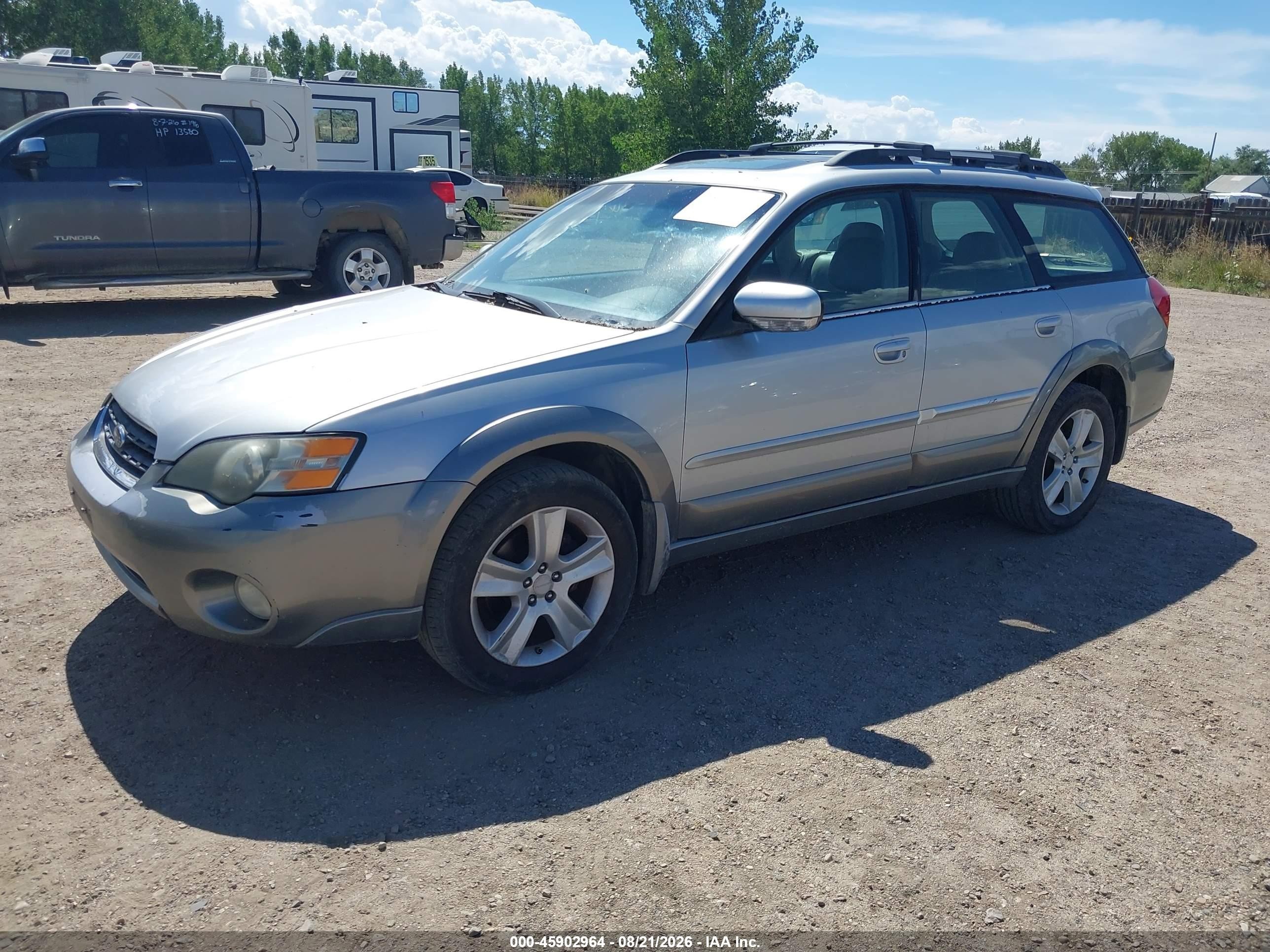 2005 Subaru Legacy Outback H6 R Vdc Silver vin: 4S4BP85C654364408