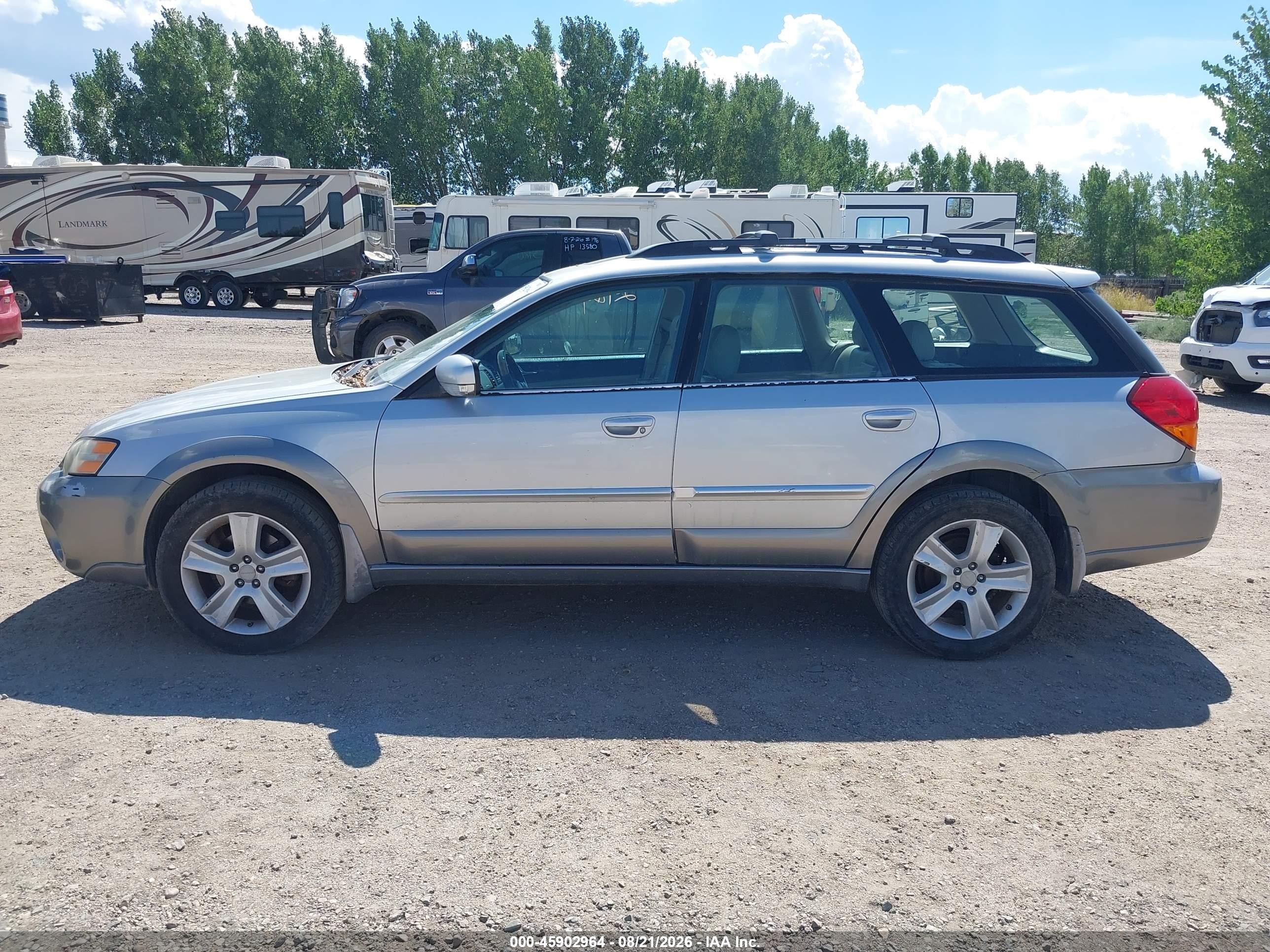 2005 Subaru Legacy Outback H6 R Vdc Silver vin: 4S4BP85C654364408