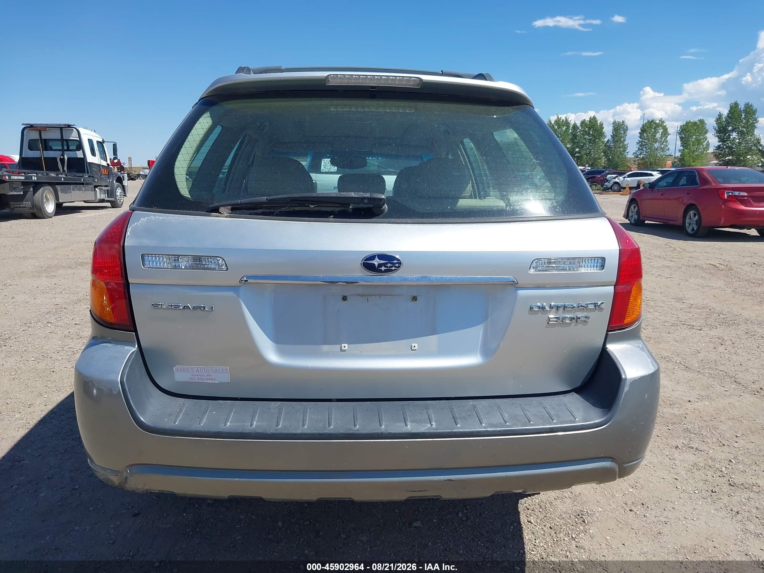 2005 Subaru Legacy Outback H6 R Vdc Silver vin: 4S4BP85C654364408