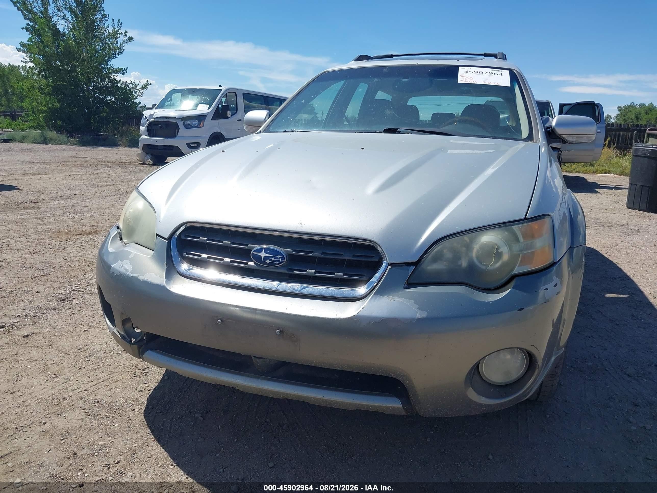2005 Subaru Legacy Outback H6 R Vdc Silver vin: 4S4BP85C654364408