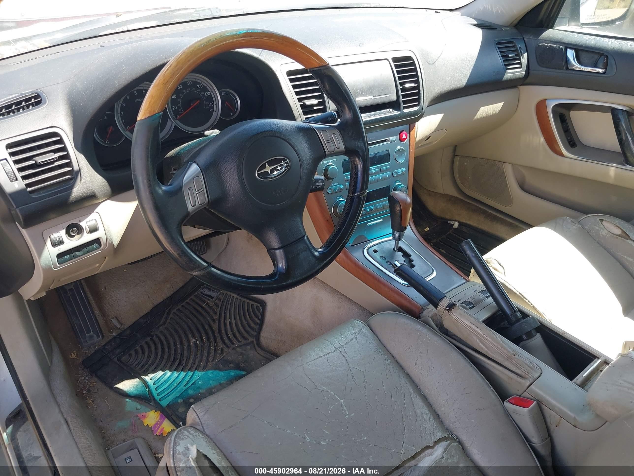 2005 Subaru Legacy Outback H6 R Vdc Silver vin: 4S4BP85C654364408